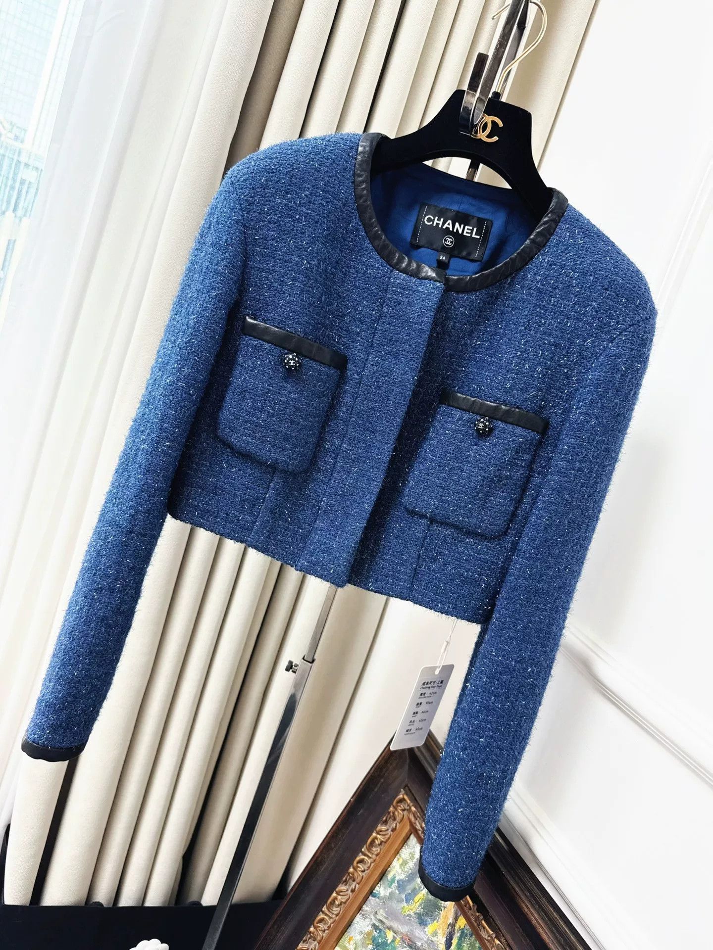 Chanel Chanel 19C Cruise Blue Short Jacket Size US M / EU 48-50 / 2 - 1 Thumbnail