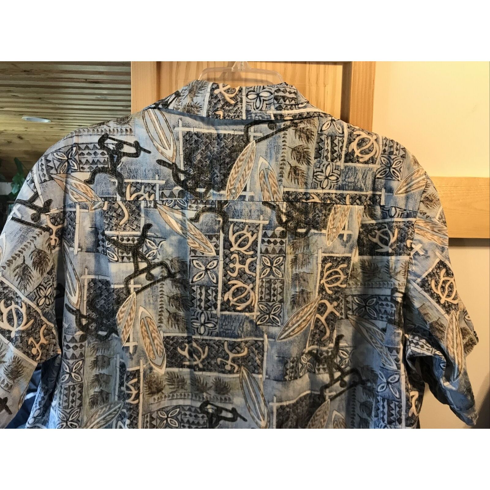 Other Malihini Vintage Men’s L Blue Tribal Button Hawaiian Shirt Size US L / EU 52-54 / 3 - 11 Thumbnail