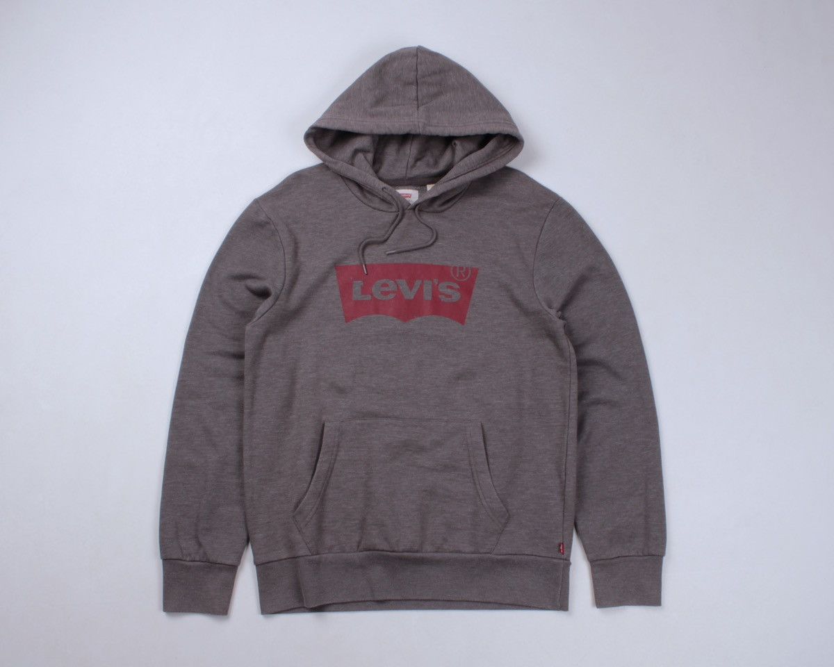 Levi's × Vintage Levis big logo printed cotton polyester blend hoodie size m Size US M / EU 48-50 / 2 - 1 Thumbnail