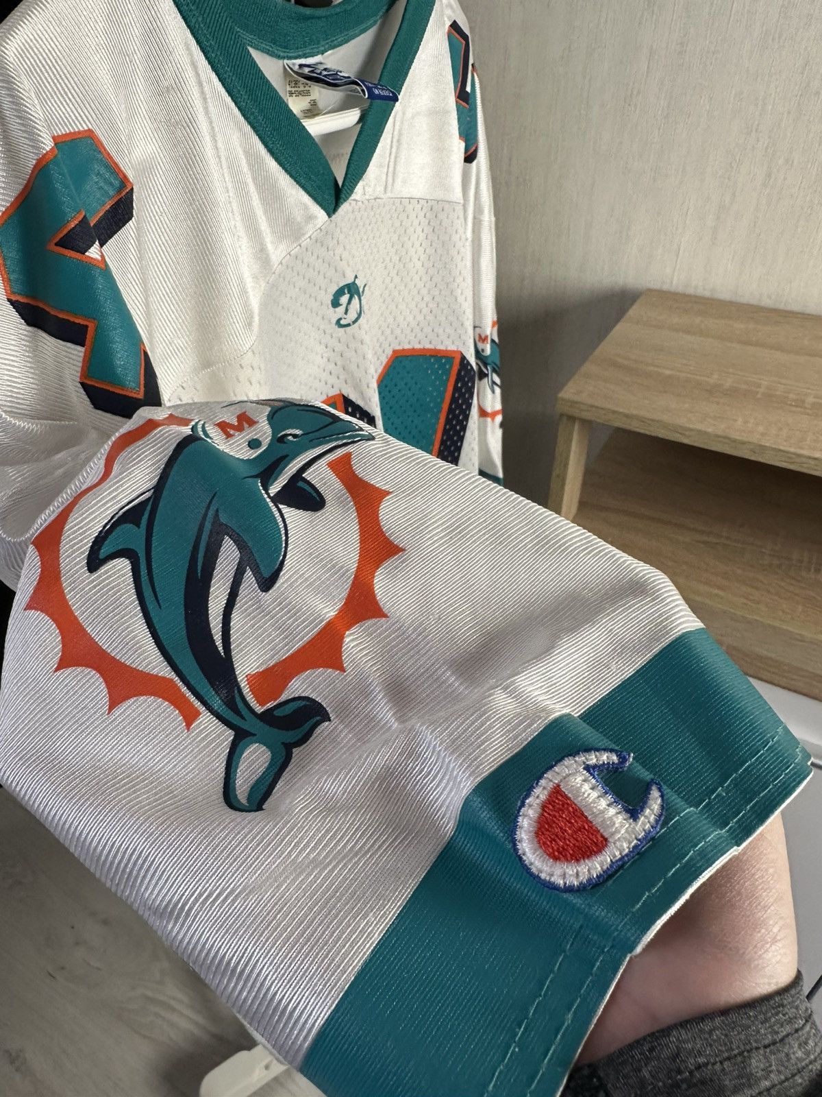 Champion Vintage Miami Dolphins Zach Thomas Champion Jersey Size US XL / EU 56 / 4 - 4 Thumbnail