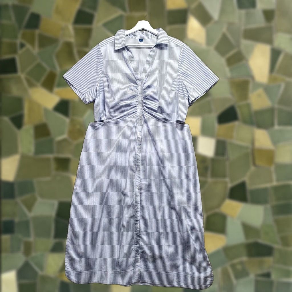 chinese dress ladies Sleeveless Linen-Blend Mini Shift Dress
