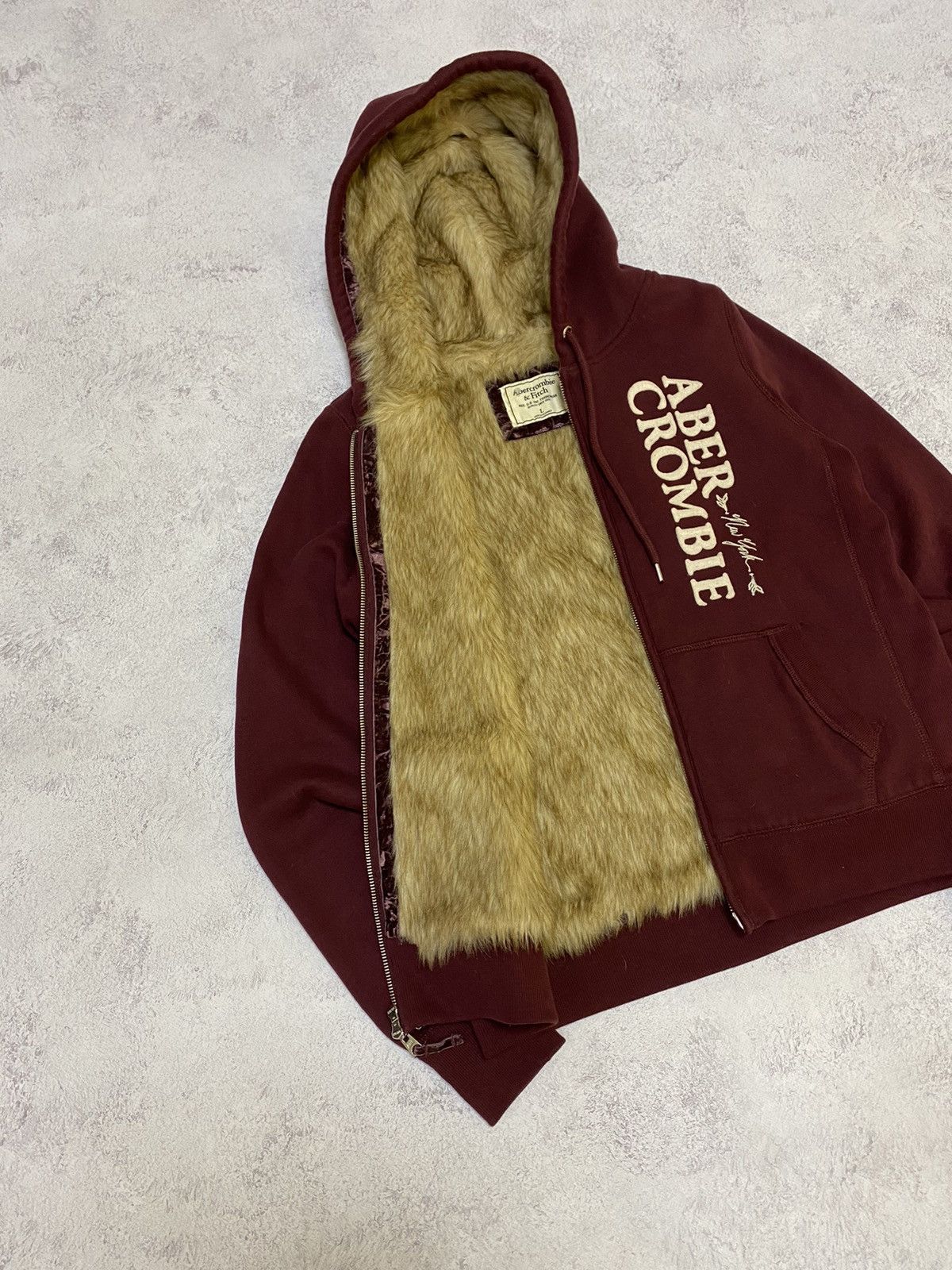 Abercrombie & Fitch Abercrombie&Fitch If Six Was Nine LGB Style Fur Zip Hoodie Size L / US 10 / IT 46 - 3 Thumbnail