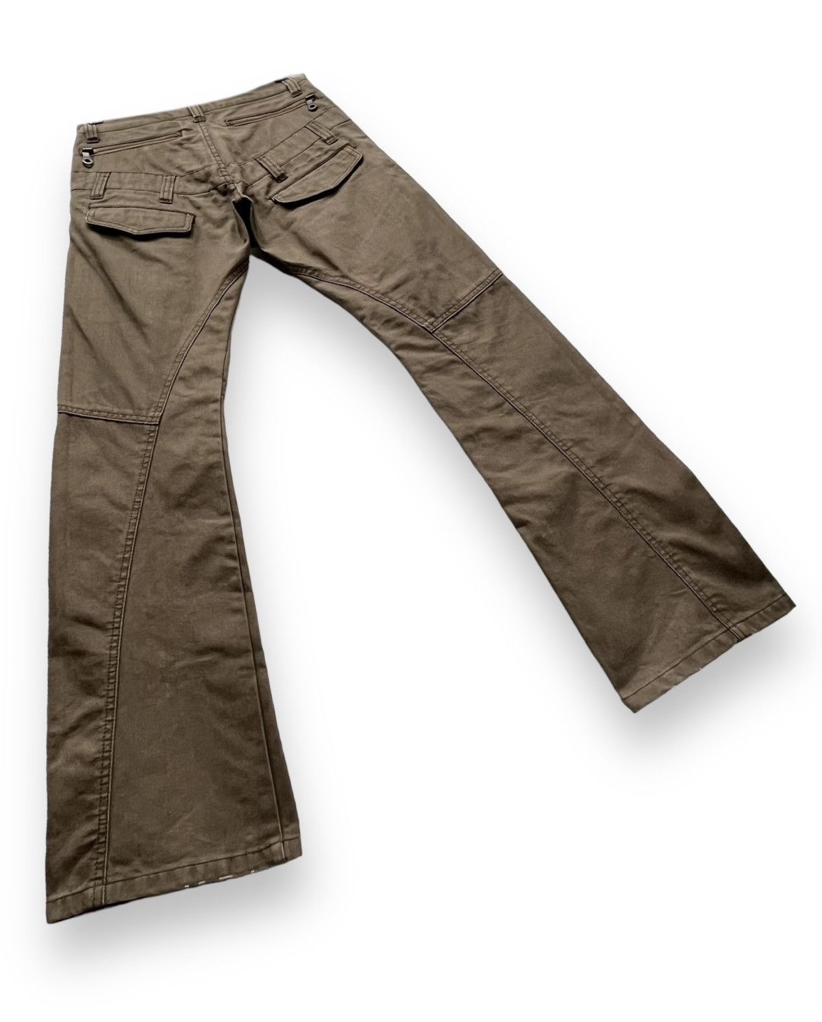Issey Miyake RARE🔥DE PLUS TETE HOMME Double Waist Sun Faded Brown Flare Size US 28 / EU 44 - 5 Thumbnail