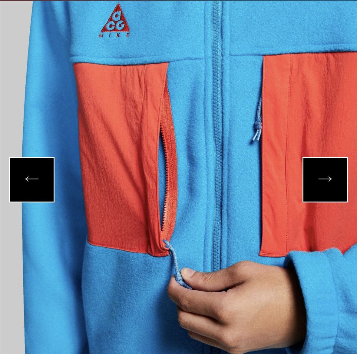 Nike ACG Nike ACG Fleece Colorblock Jacket Size US XS / EU 42 / 0 - 6 Thumbnail