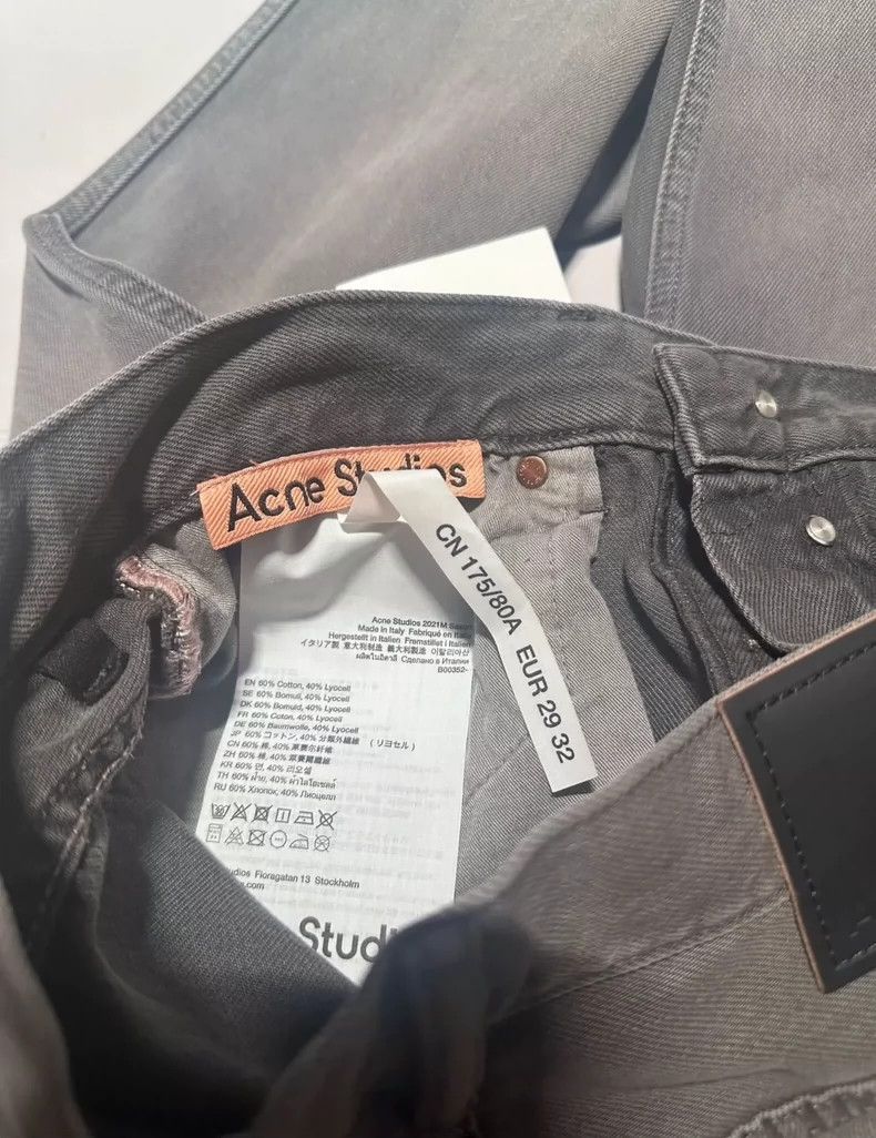 Acne Studios acne studios Washed gray micro-cropped jeans 2502-Nextarrow Size US 32 / EU 48 - 4 Thumbnail