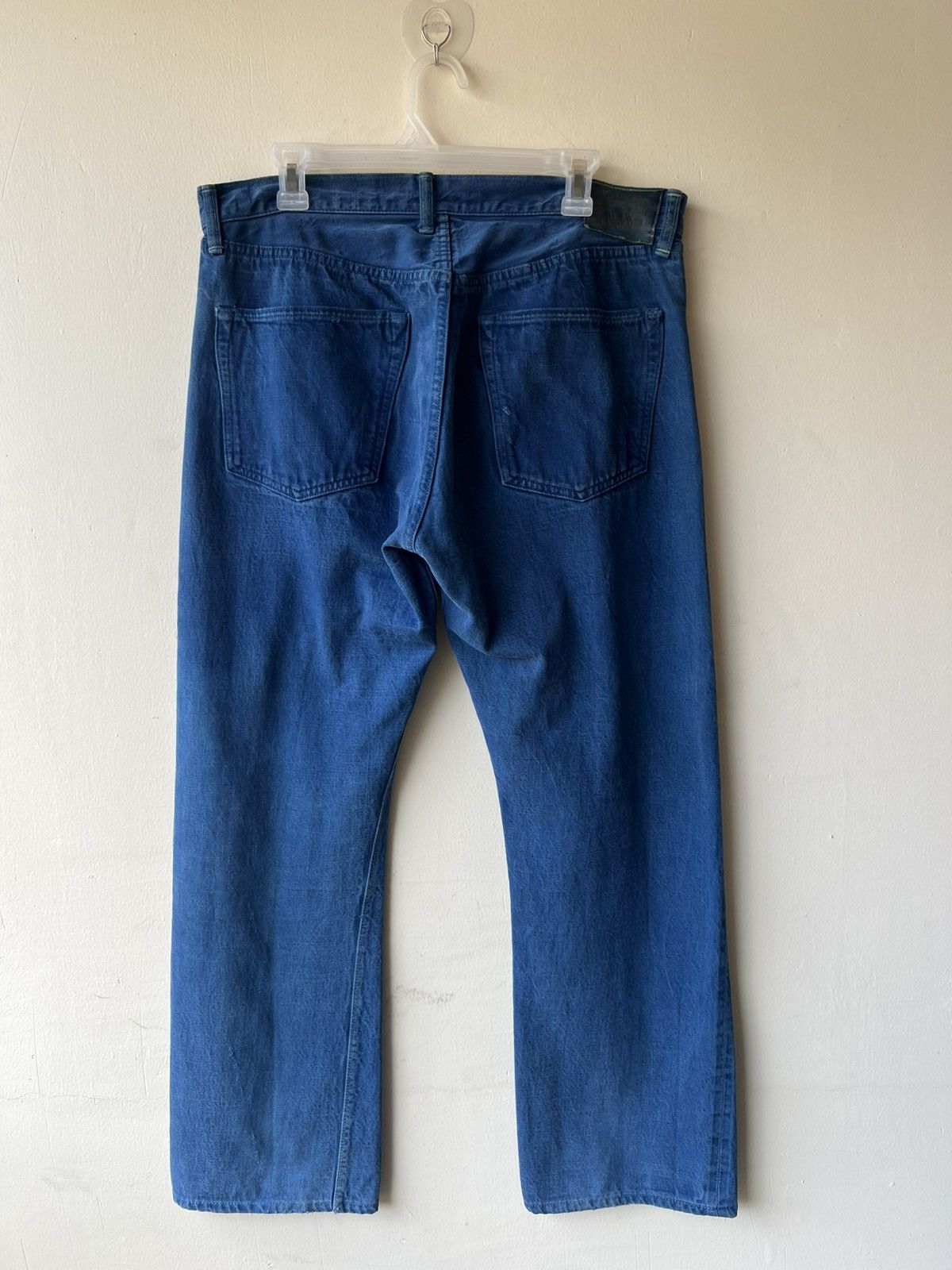 Warehouse & Co. Dubbleworks X Warehouse Japan Distress Denim Selvedge Jeans Size US 35 - 3 Thumbnail