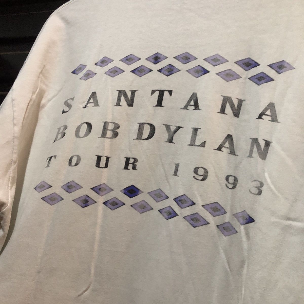 Hanes × Vintage Vintage 1993 Santana bob dylan tour tee Size US XL / EU 56 / 4 - 6 Thumbnail