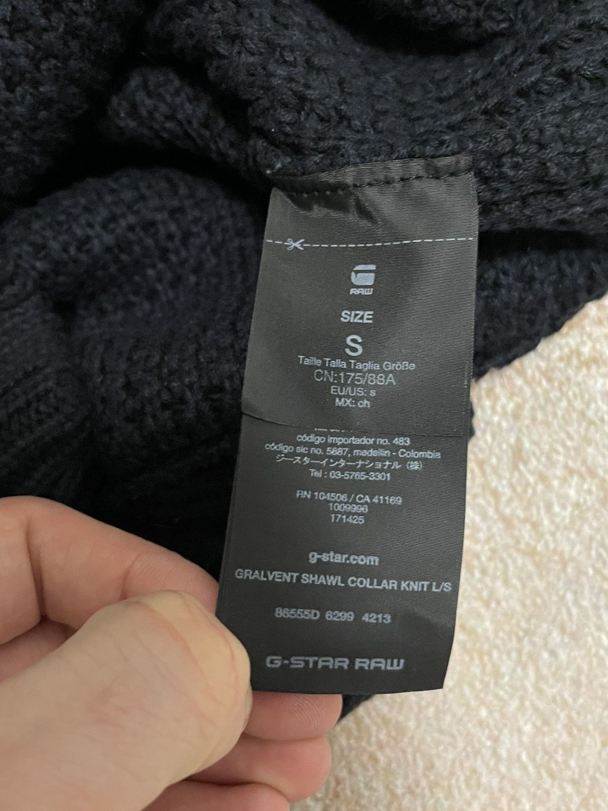 G-Star Vintage Gstar Heavy Cotton Knit Black Sweater Size US S / EU 44-46 / 1 - 8 Thumbnail