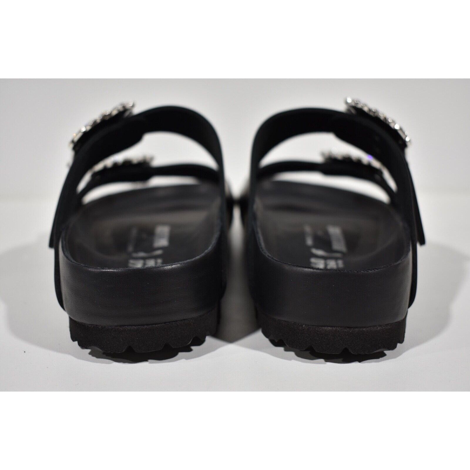 Manolo Blahnik Manolo Blahnik Birkenstock Arizona Crystal Buckle Black Size US 5 / IT 35 - 11 Thumbnail