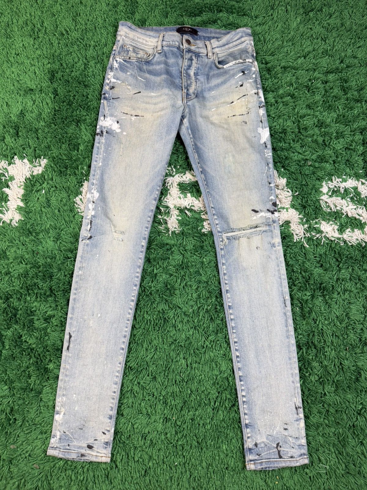 Amiri Amiri Paint Splatter Size US 29 - 1 Thumbnail