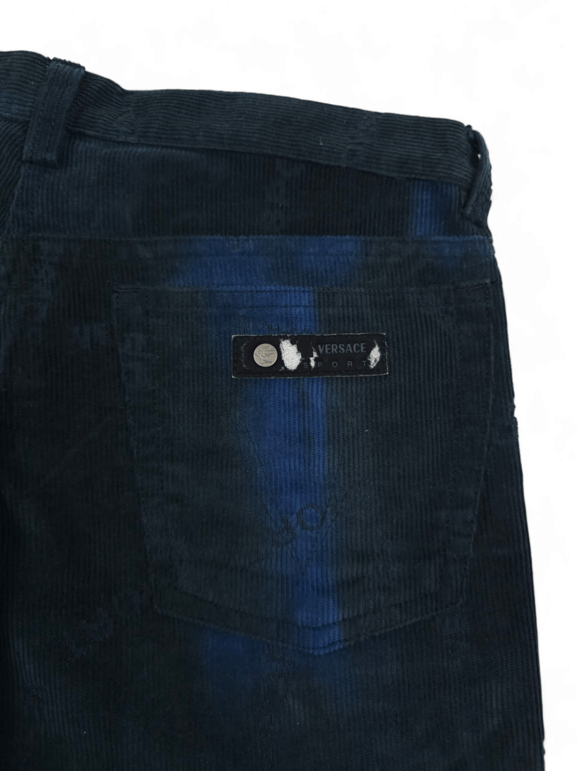 Versace 💎 Vintage Versace Sport Monogram Corduroy Slim Pants Size US 30 / EU 46 - 7 Thumbnail