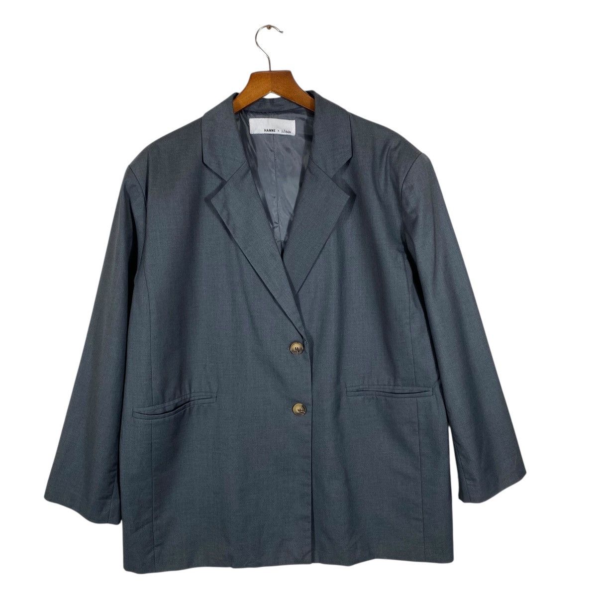 Japanese Brand Hanne X Mikako Blazer Oversize Grey Colour (Fit L) Size L / US 10 / IT 46 - 3 Thumbnail