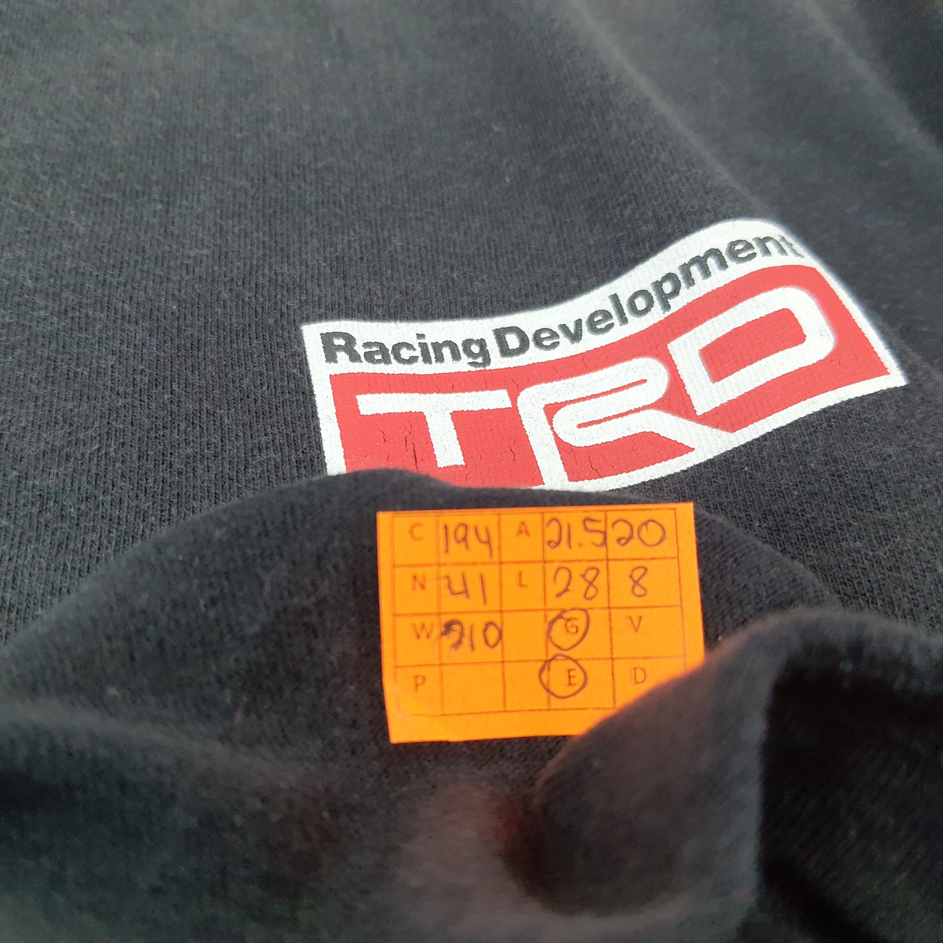 Japanese Brand × Vintage Vintage TRD Toyota Motor Sports Japan Racing Team Tshirt Size US L / EU 52-54 / 3 - 8 Thumbnail
