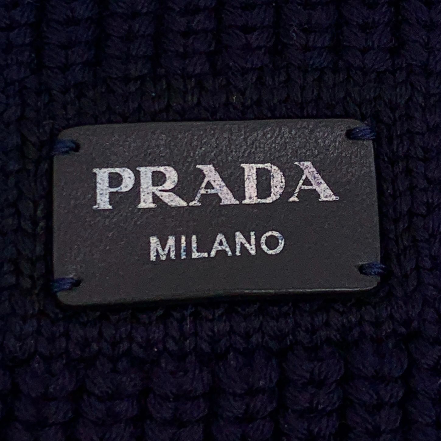 Prada PRADA Milano Navy Cropped Sweater With Gold Buttons 100% Vir Size XS / US 0-2 / IT 36-38 - 6 Thumbnail