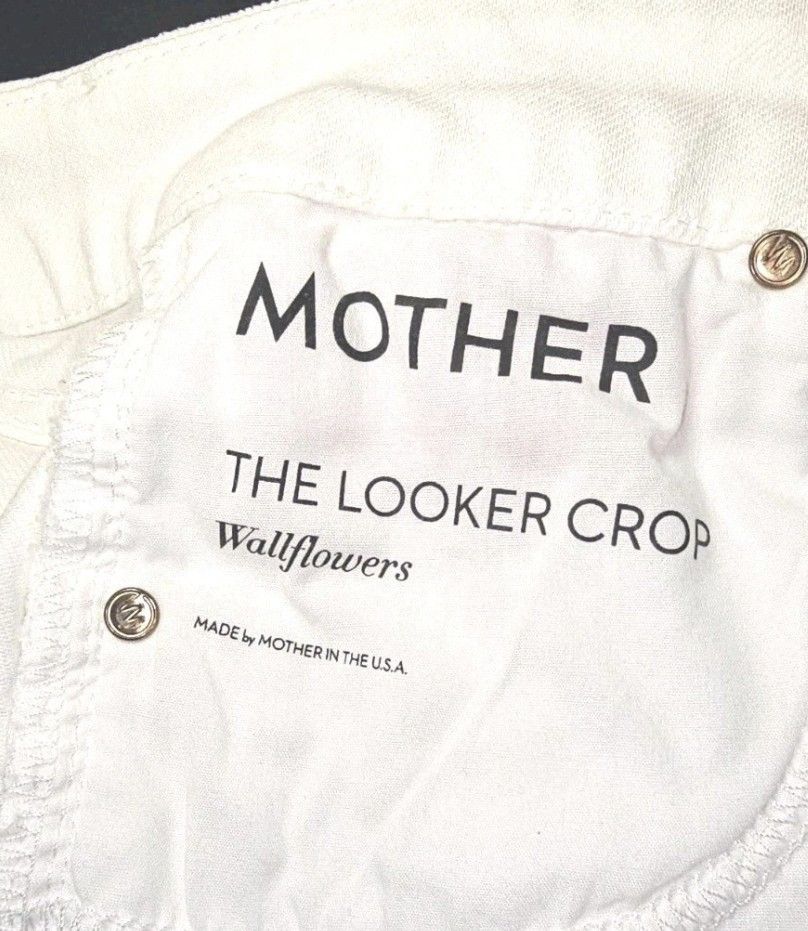 MOTHER MOTHER The Looker Cropped Skinny Jeans – Wallflowers Sz 27 Size 27" / US 4 / IT 40 - 4 Thumbnail