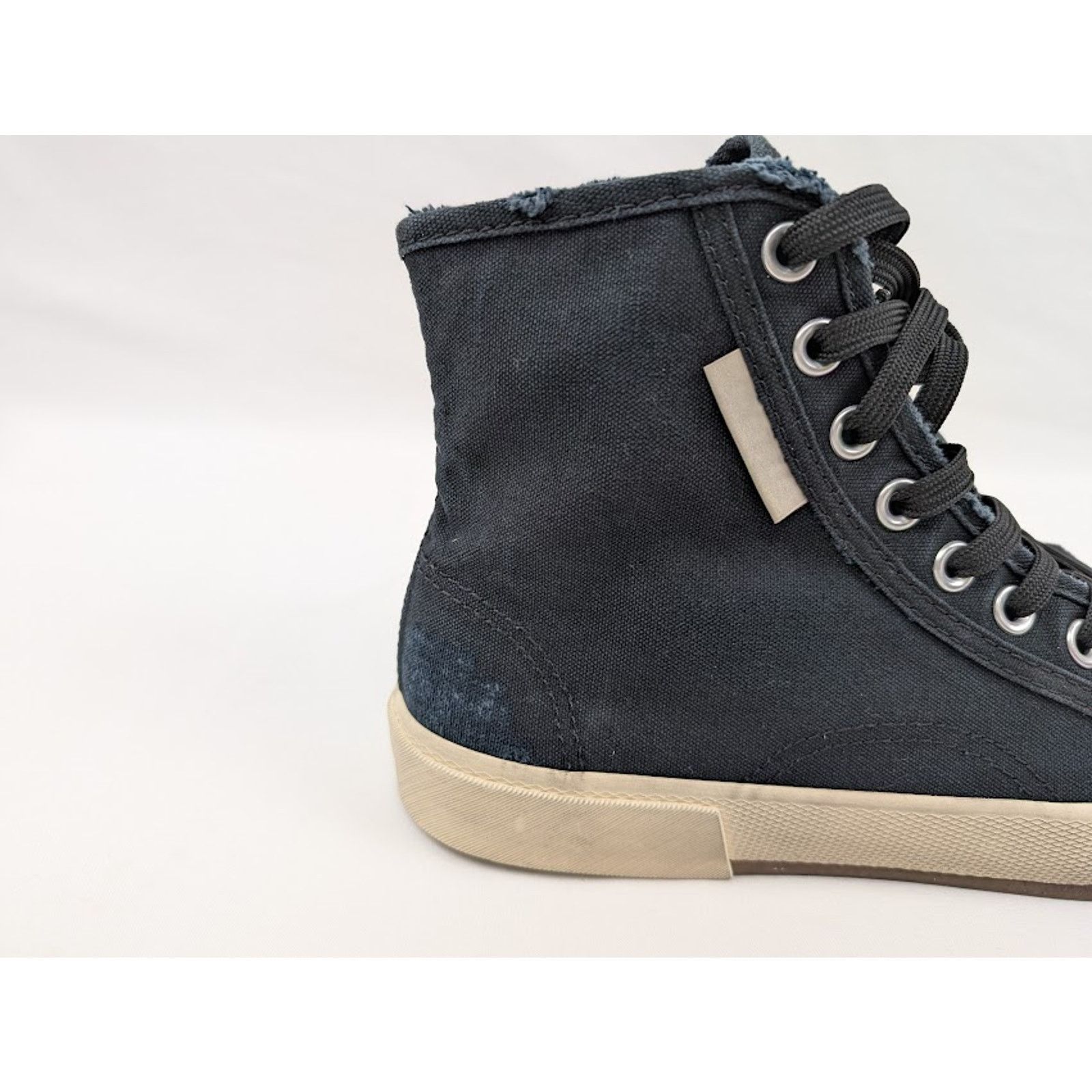 Balenciaga o1rshd1 Paris High-Top Sneakers in Black/White Size US 10 / EU 43 - 3 Thumbnail