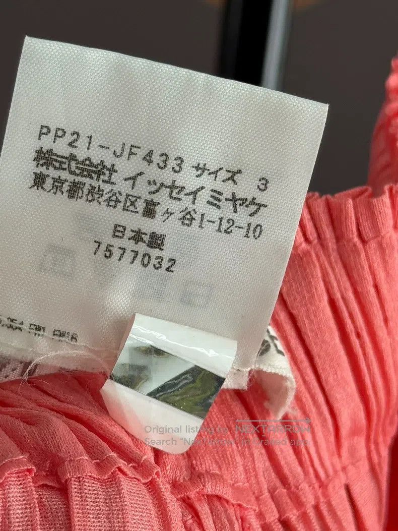 Issey Miyake Issey Miyake size:3 Coral Pink Hidden Edition Asymmetric P Size 22" - 4 Thumbnail