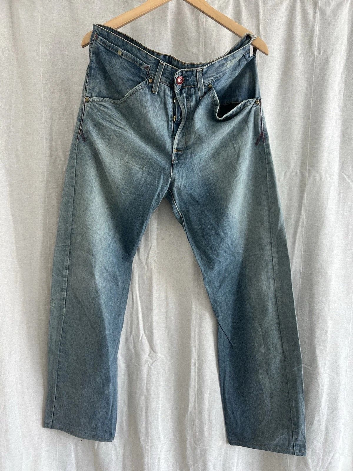 Levi's Levis Engineered Jeans Buckleback Tag W33 Actual 34x31 Size US 33 - 1 Thumbnail