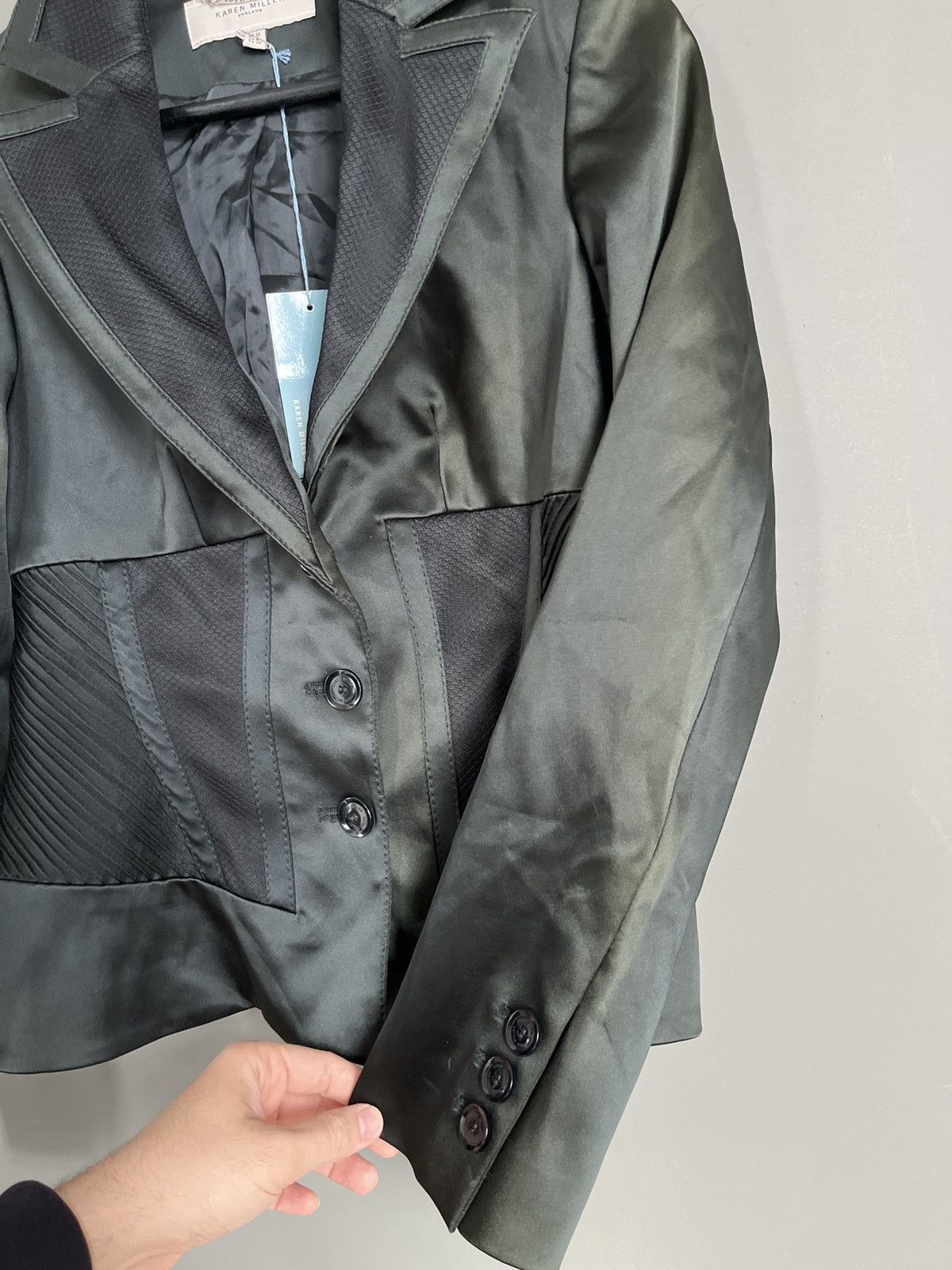 Karen Millen Karen Millen Gradient Green Blazer Jacket Size M / US 6-8 / IT 42-44 - 7 Thumbnail