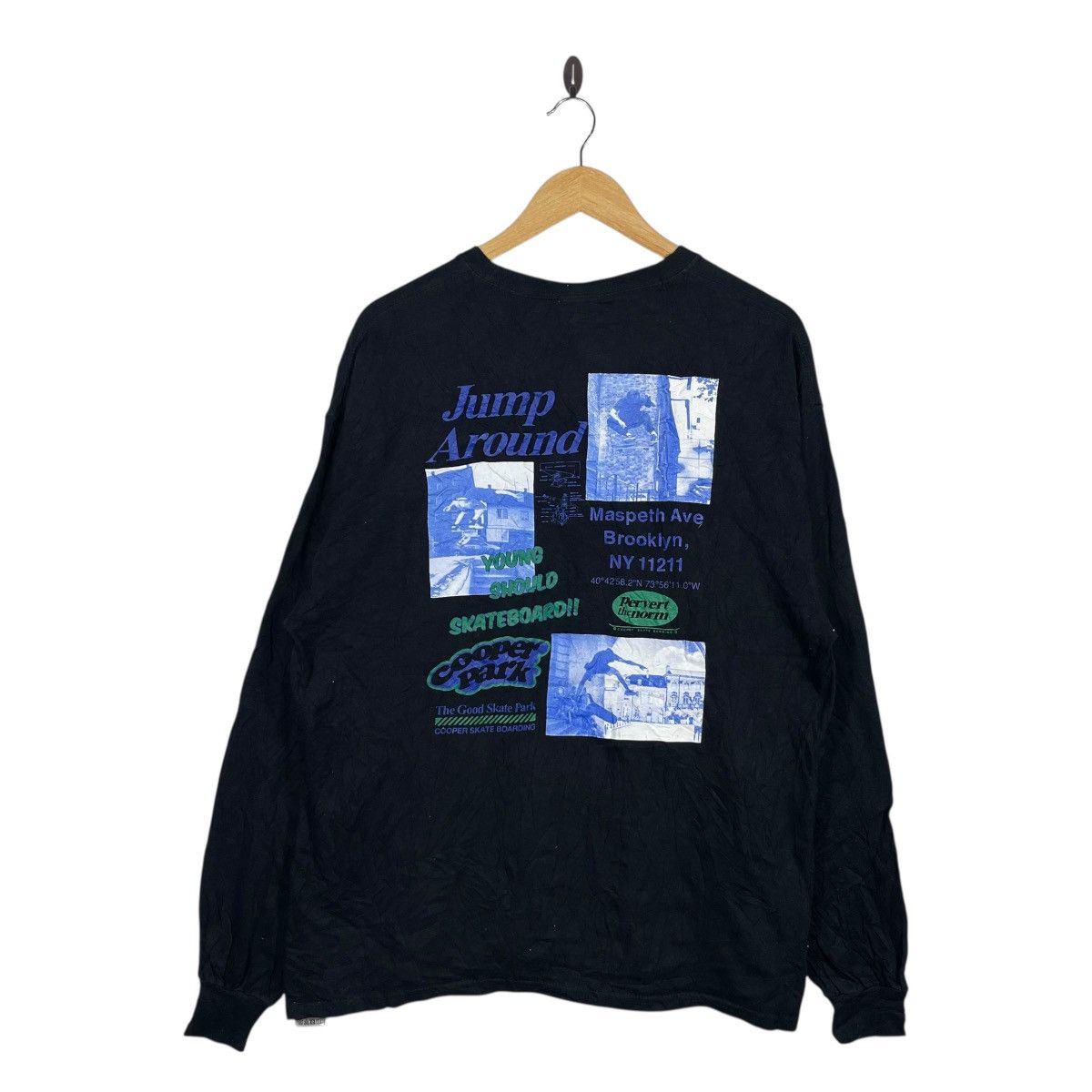 Vintage JWR Just Writing Cooper “Jump Around” Graphic Long Sleeve Size US L / EU 52-54 / 3 - 1 Thumbnail