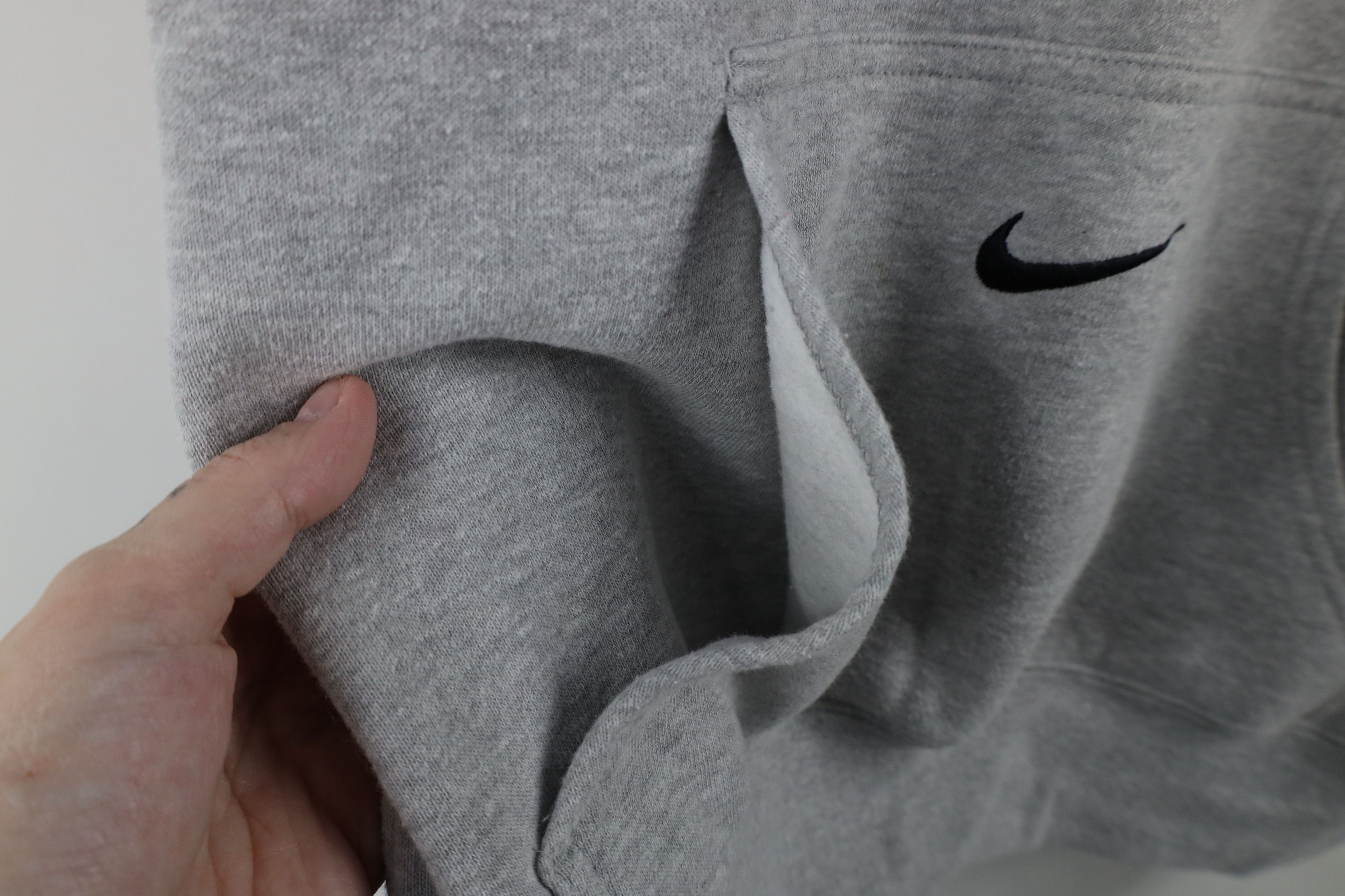 Nike Vintage Nike Center Swoosh Hoodie Sweatshirt Heather Gray Size US M / EU 48-50 / 2 - 6 Thumbnail