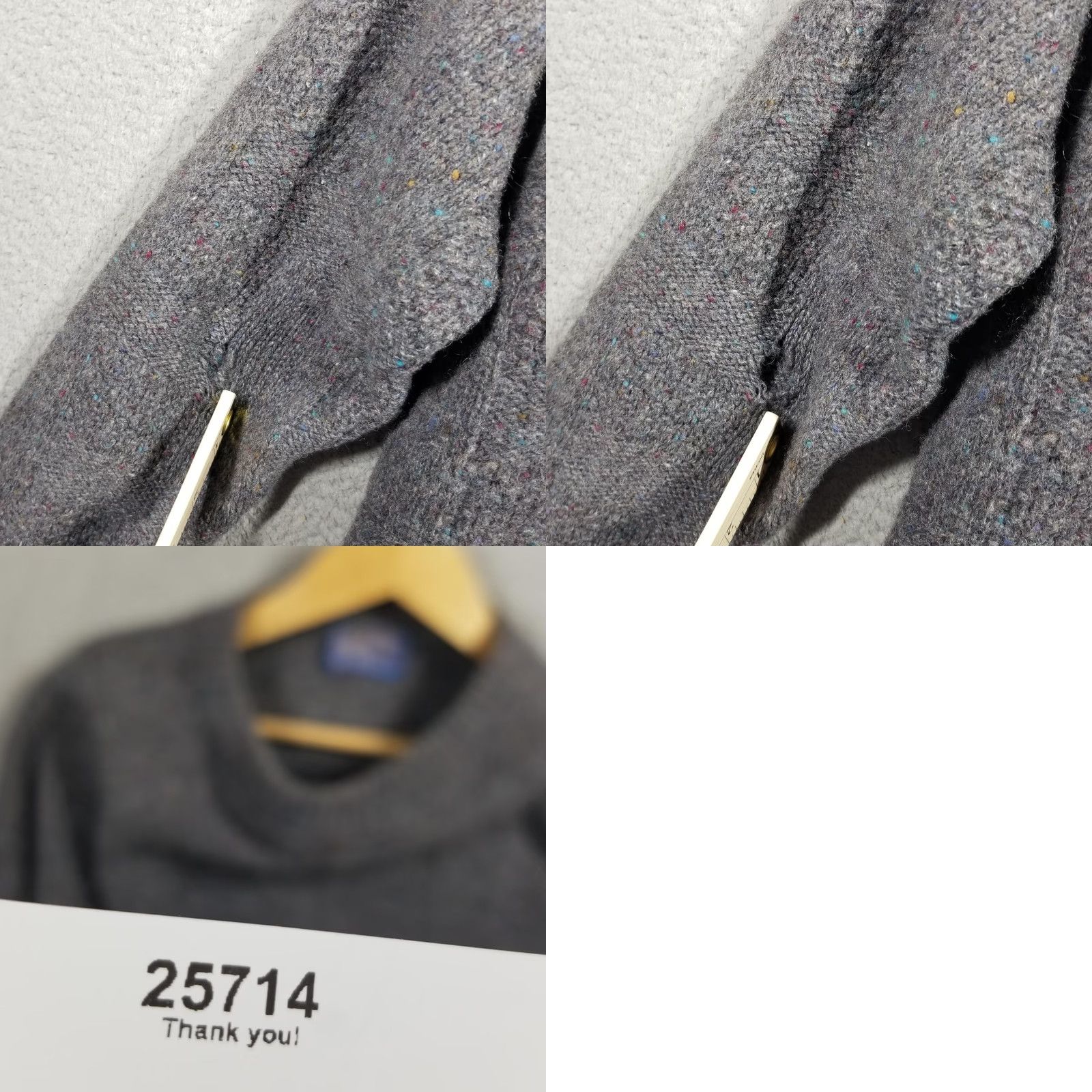 Pendleton VINTAGE Pendleton Sweater Mens XL Gray Wool Thick Knit Crewneck Pullover USA Size US XL / EU 56 / 4 - 8 Thumbnail