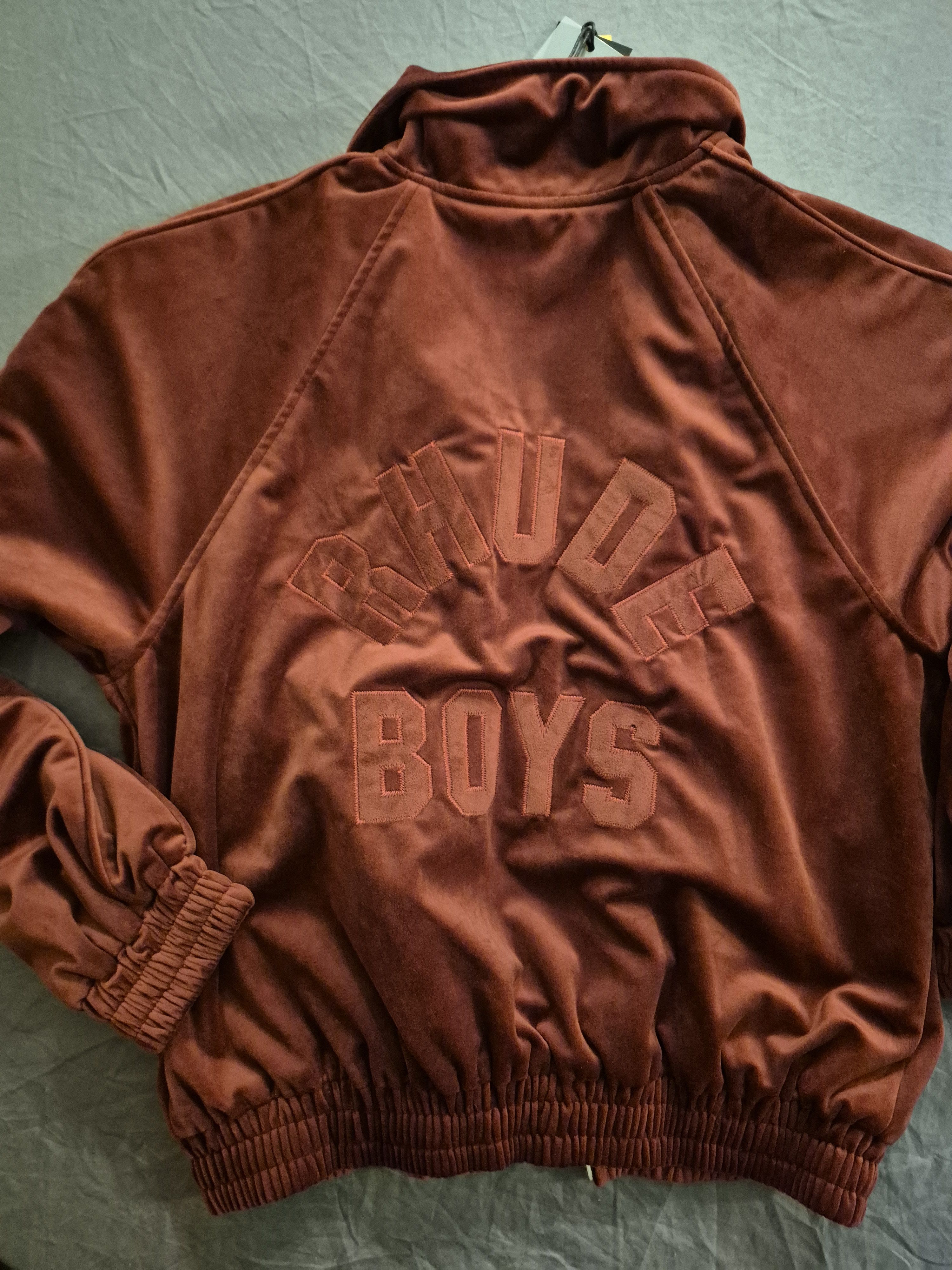 Rhude Rhude Maroon Velvet Jacket Size Medium Size US M / EU 48-50 / 2 - 2 Thumbnail