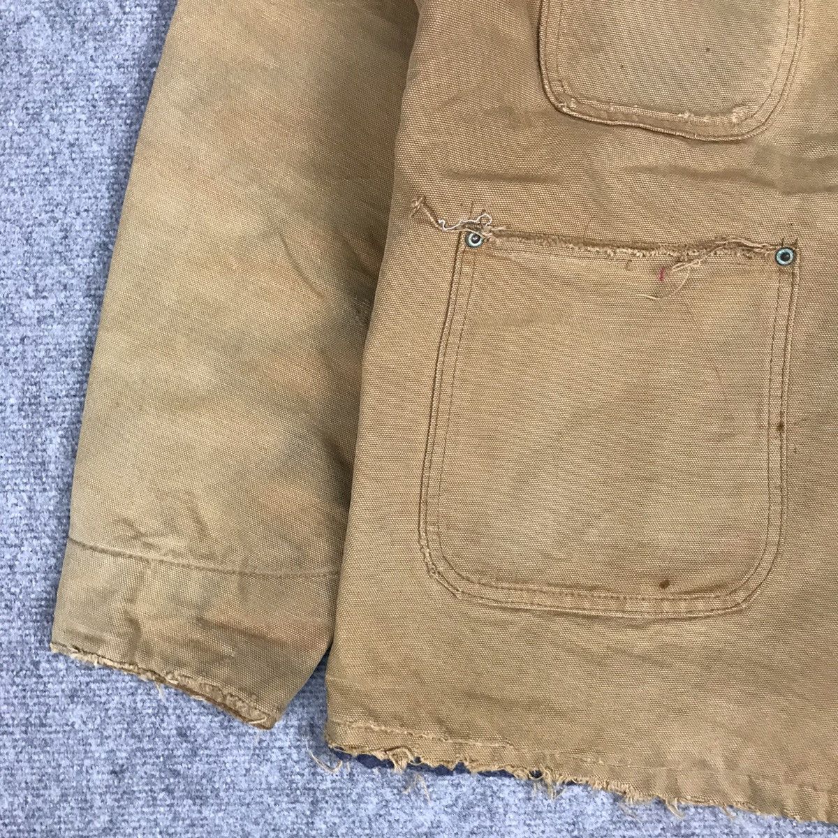 Carhartt × Vintage Carhartt Blanket Jacket Distressed Brown Jacket Size US M / EU 48-50 / 2 - 5 Thumbnail