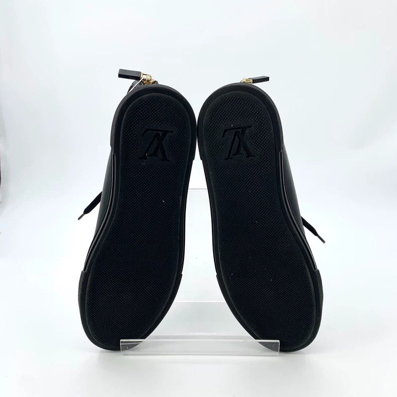 Louis Vuitton Louis Vuitton Black metal studded lace-up casual high-tops Size US 5 / IT 35 - 5 Thumbnail