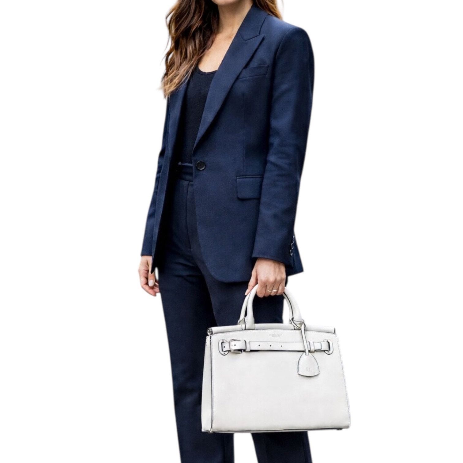 Ralph Lauren Ralph Lauren Collection RL50 Leather Medium Bag White Size ONE SIZE - 1 Thumbnail