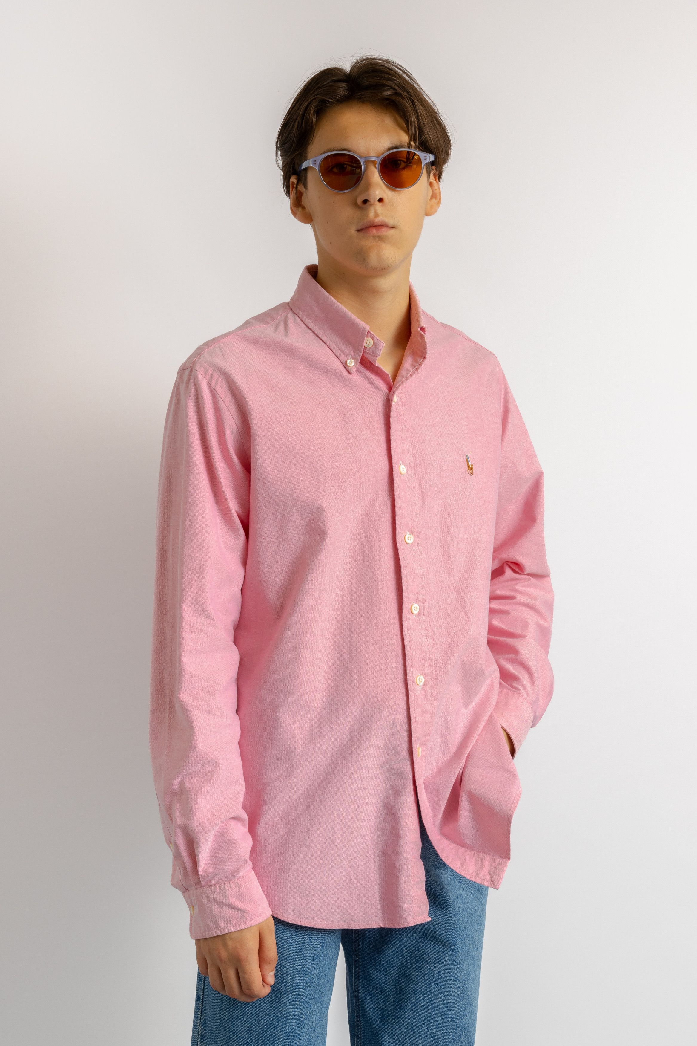 Ralph Lauren Man Ralph Lauren Blue Label Pink Regular Shirt 8738 Size US M / EU 48-50 / 2 - 4 Thumbnail