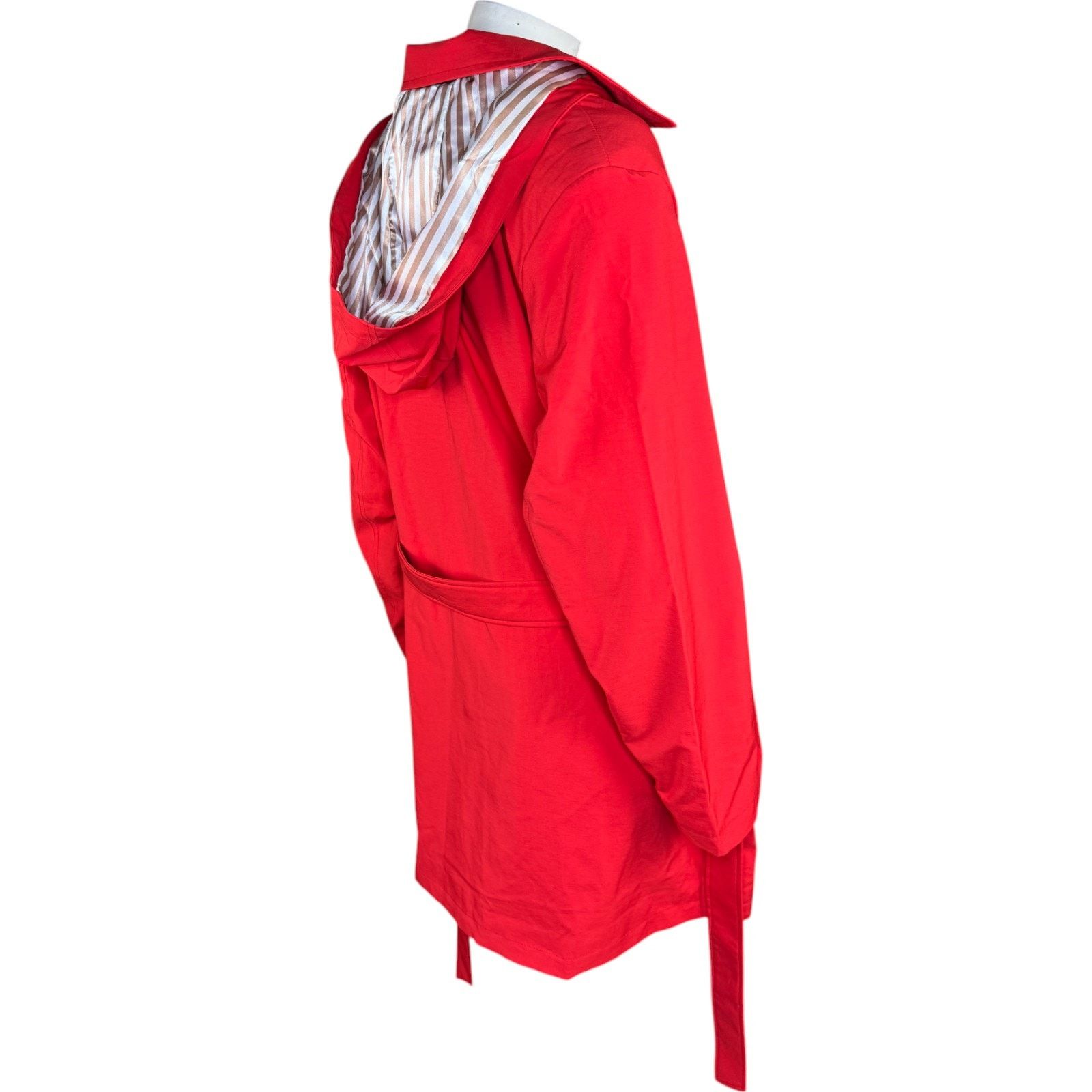 Other Dennis Basso Water Resistant Trench Coat Hood Tomato Red XLP Size XL / US 12-14 / IT 48-50 - 9 Thumbnail