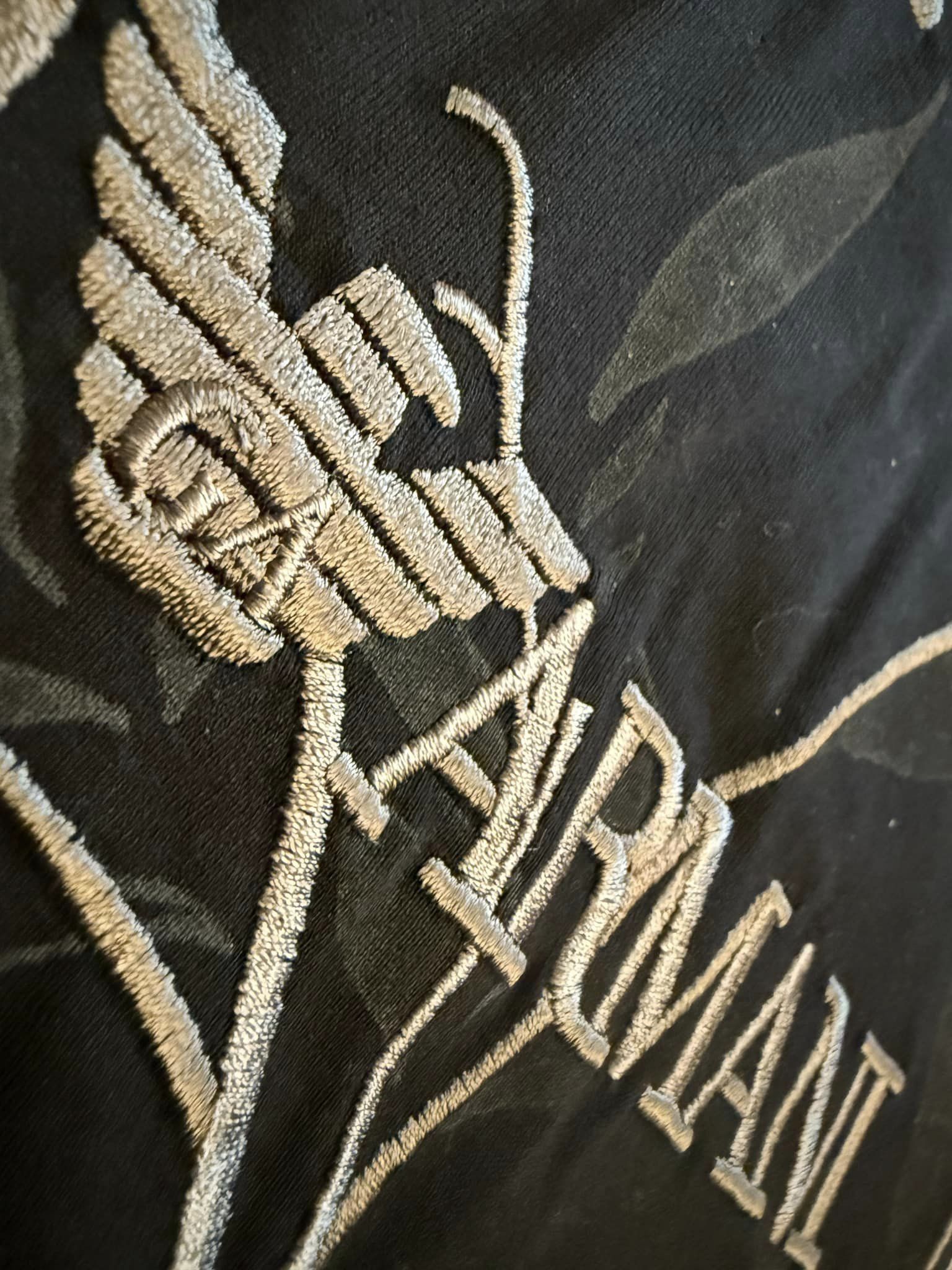 Emporio Armani Emporio Armani BLACK T-shirt with decorative embroidery Size US S / EU 44-46 / 1 - 4 Thumbnail
