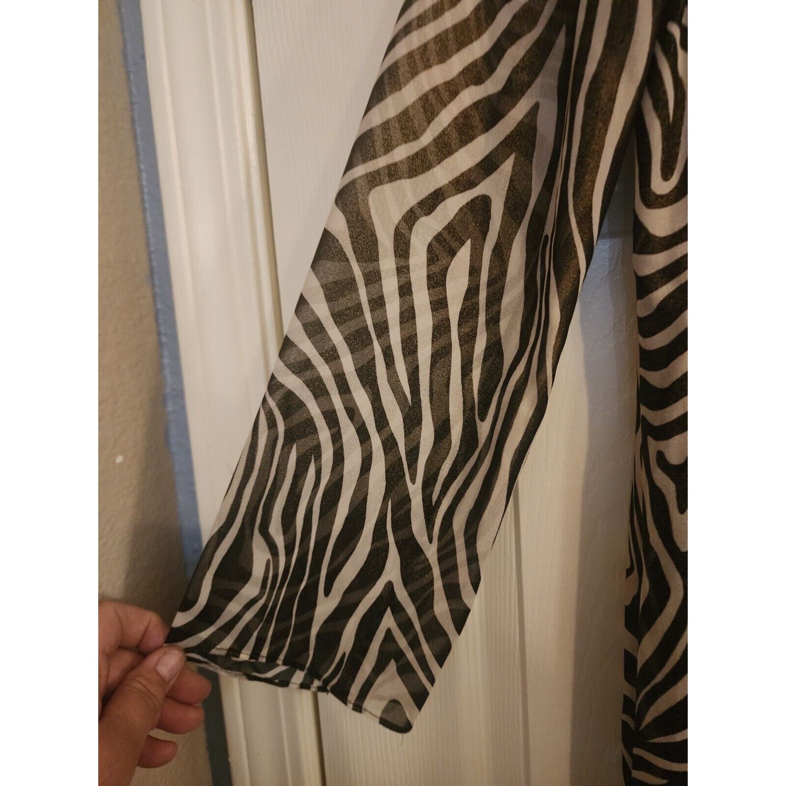 Michael Kors Michael Kors Sheer Long Dress Womens Med. Animal Print Size M / US 6-8 / IT 42-44 - 3 Thumbnail