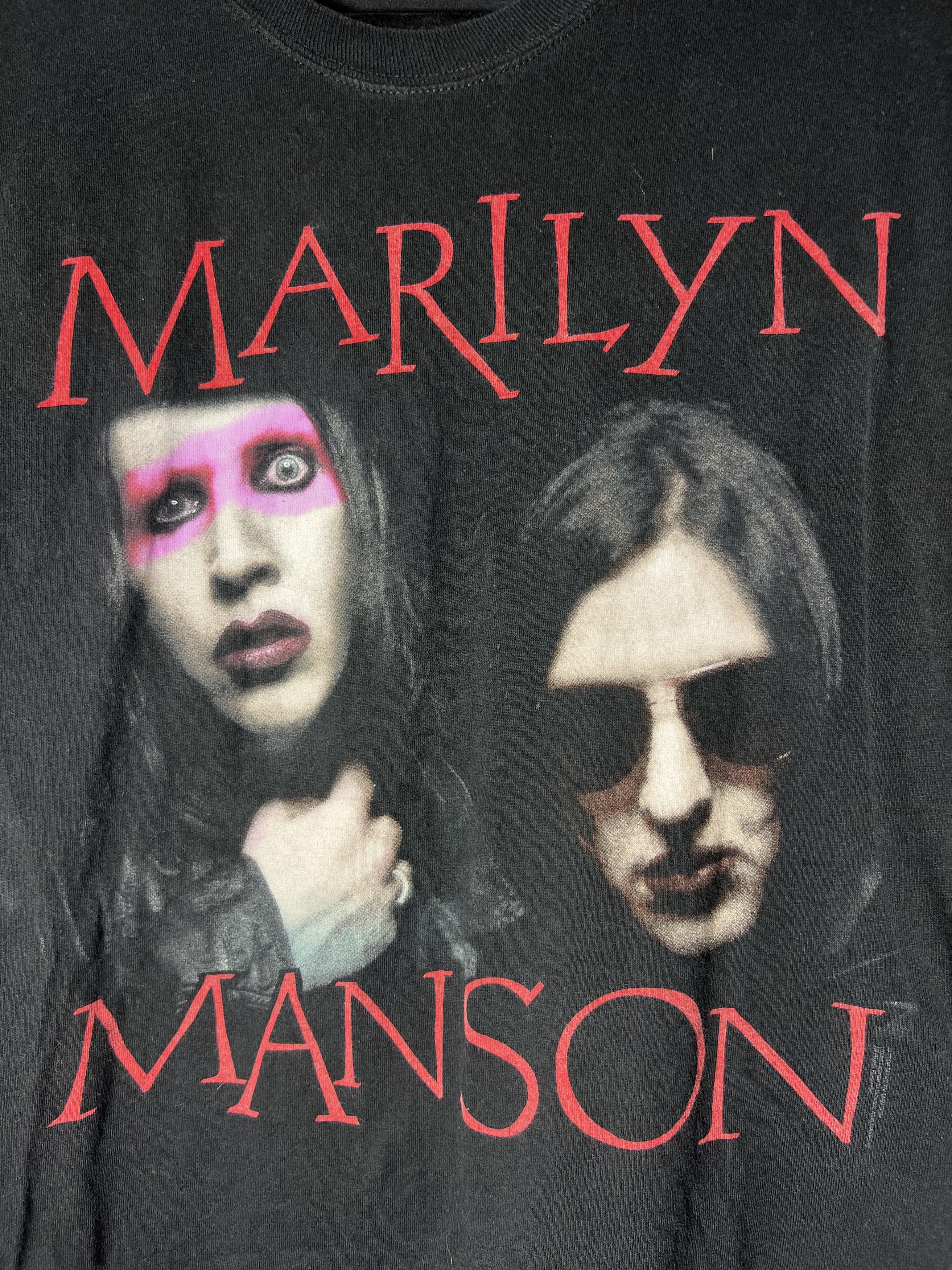 Band Tees Vintage 2008 Marilyn Manson Graphic T-Shirt Size US XXL / EU 58 / 5 - 2 Thumbnail