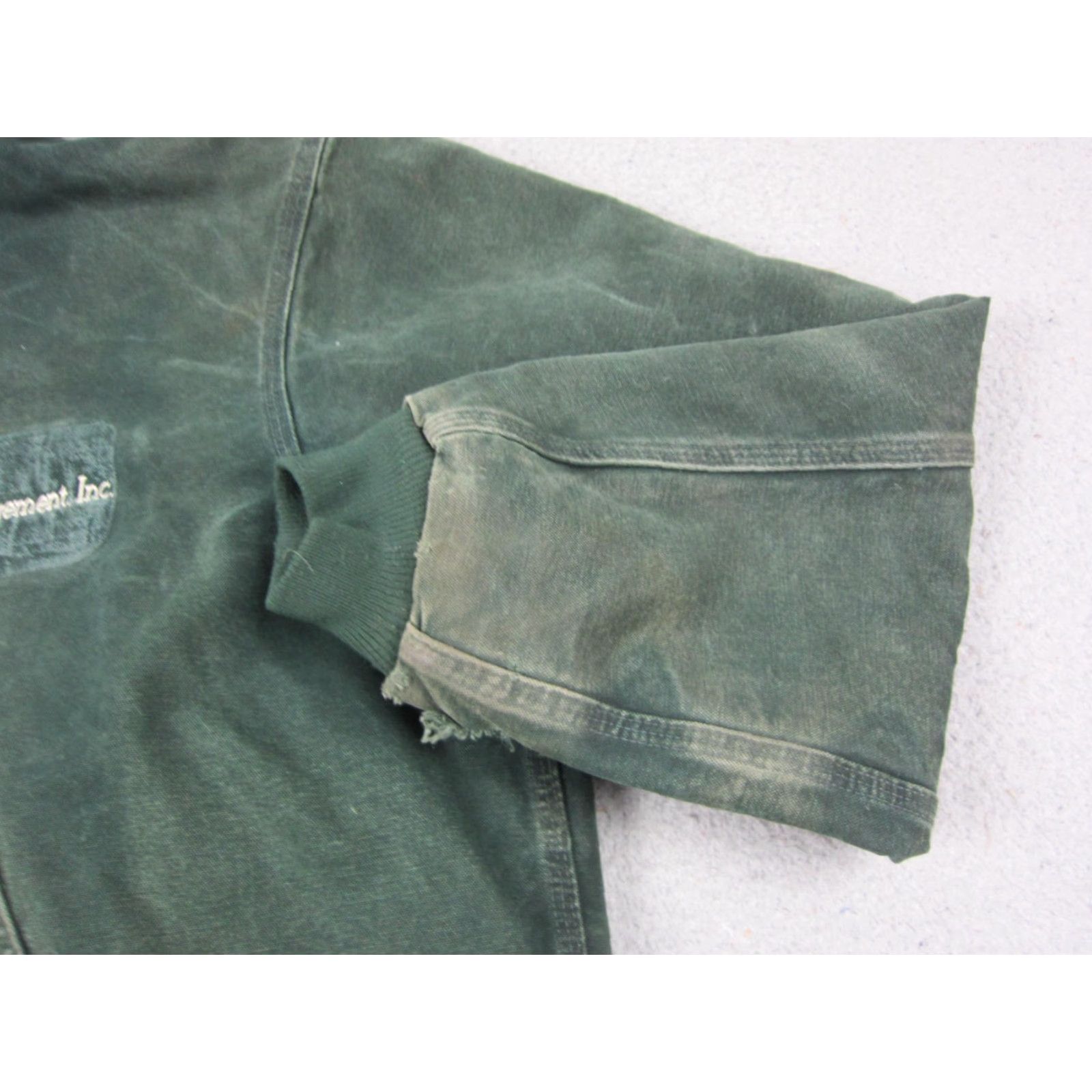 Carhartt VINTAGE Carhartt Jacket Mens XL Green Duck Canvas J130 SPC Hooded Chore Coat Bomber Insulated Workwear Mens Size US XL / EU 56 / 4 - 5 Thumbnail