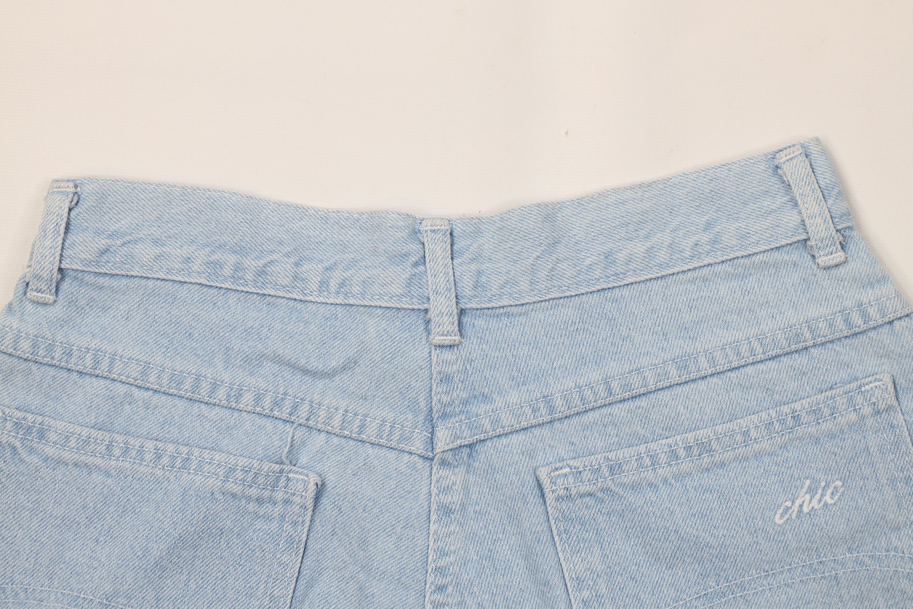 Vintage Vintage 90s Streetwear Off Denim Jean Shorts Jorts Blue USA Size 30" / US 8 / IT 44 - 9 Thumbnail