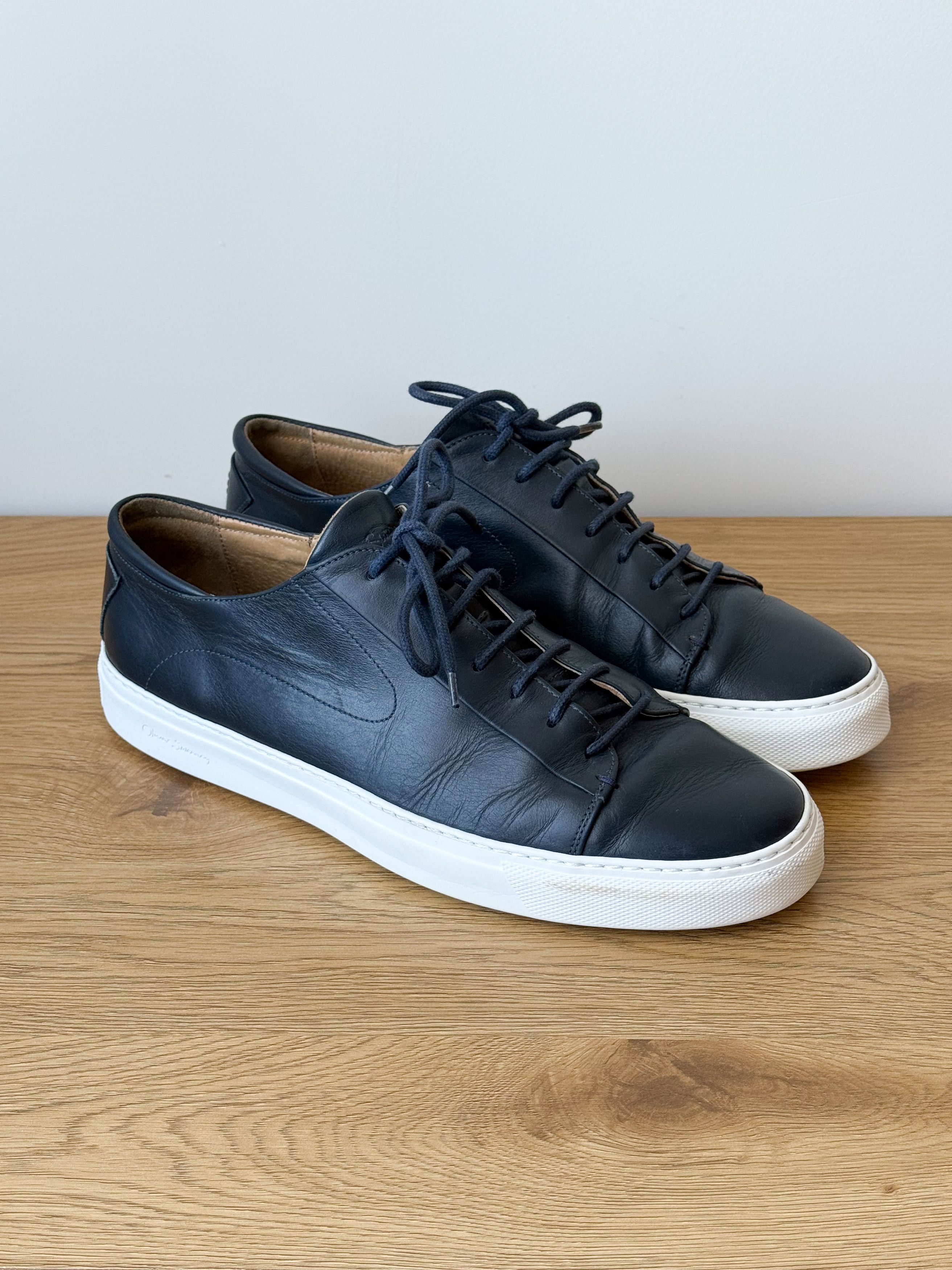 Oliver Sweeney Sirolo Leather Sneakers Made In Italy Us 11 in Blue, Men's — image 3 of 6