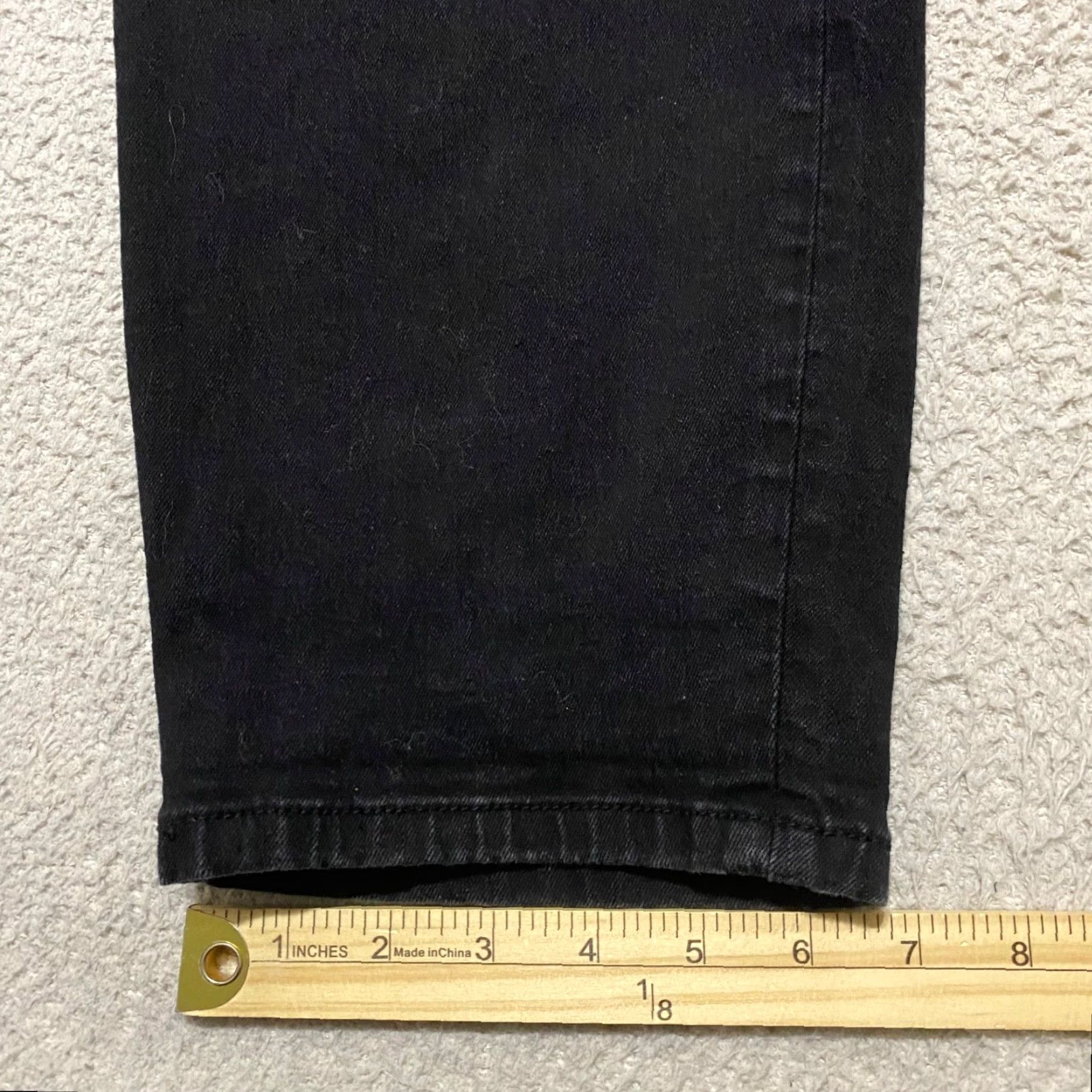 Torrid Torrid Jeans Womens Sz 26 Black Denim Dark Wash Skinny Ankle Stretch Size 32" / US 10 / IT 46 - 3 Thumbnail