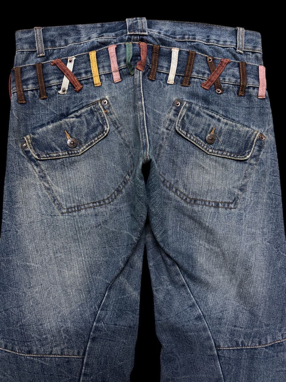 Undercover 💥Double Waist💥Insane 90s 🇯🇵 Double Waist Zipper Painted Jeans Size US 34 / EU 50 - 13 Thumbnail