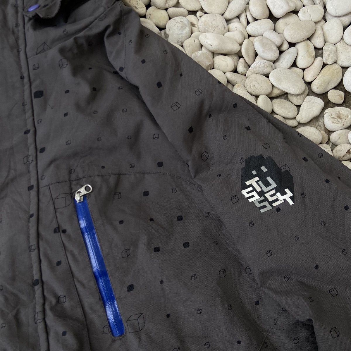 Stussy Stussy cube geometric snowboard rain jaket Size US XL / EU 56 / 4 - 7 Thumbnail