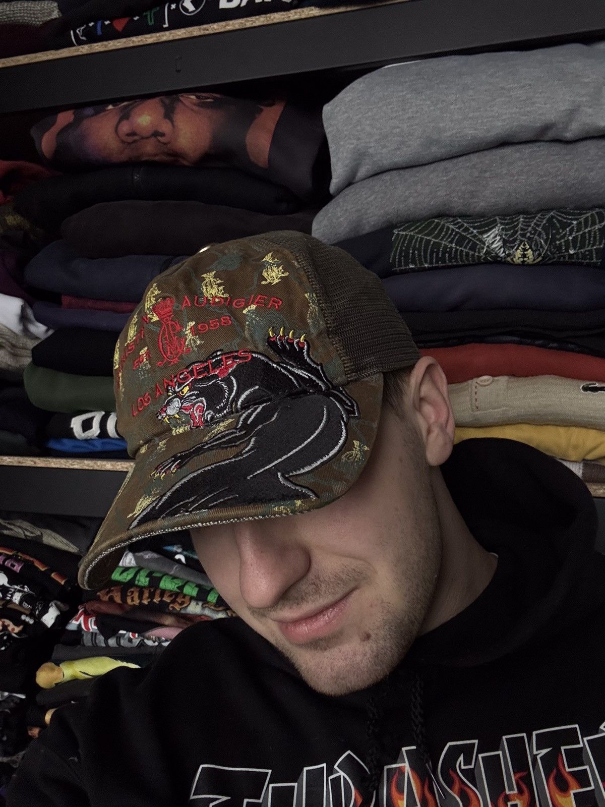 Christian Audigier × Japanese Brand × Vintage Vintage Christian Audigier Los Angeles hat Japanese style Size ONE SIZE - 3 Thumbnail
