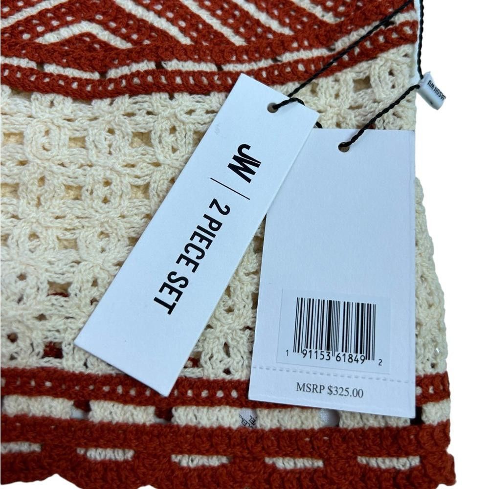 Designer Jason Wu l NWT Linen Blend Crochet Two Piece Dress Size 8/10 Size L / US 10 / IT 46 - 8 Thumbnail