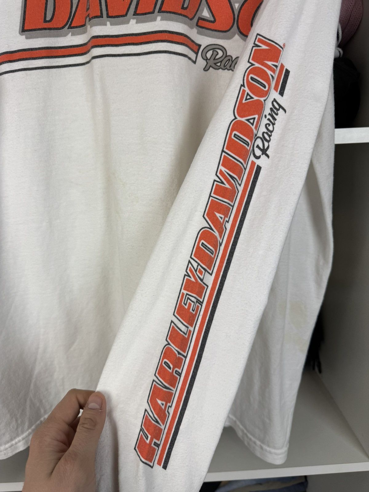 Harley Davidson Vintage 1999 Harley Davidson Racing Long Sleeve T-Shirt Size US XL / EU 56 / 4 - 13 Thumbnail