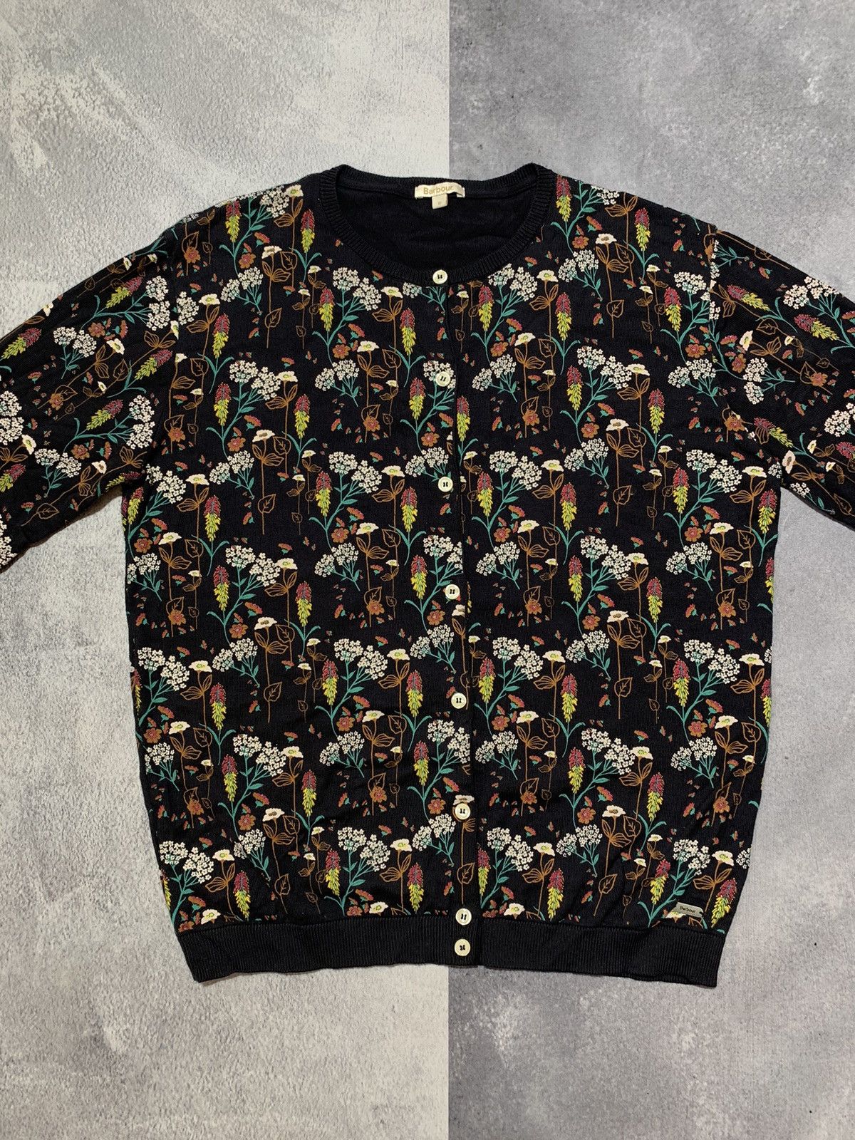 Barbour × Vintage Vintage Y2K Barbour button ups flowers cardigan size XXL Size XXL / US 16-18 / IT 52-54 - 5 Thumbnail