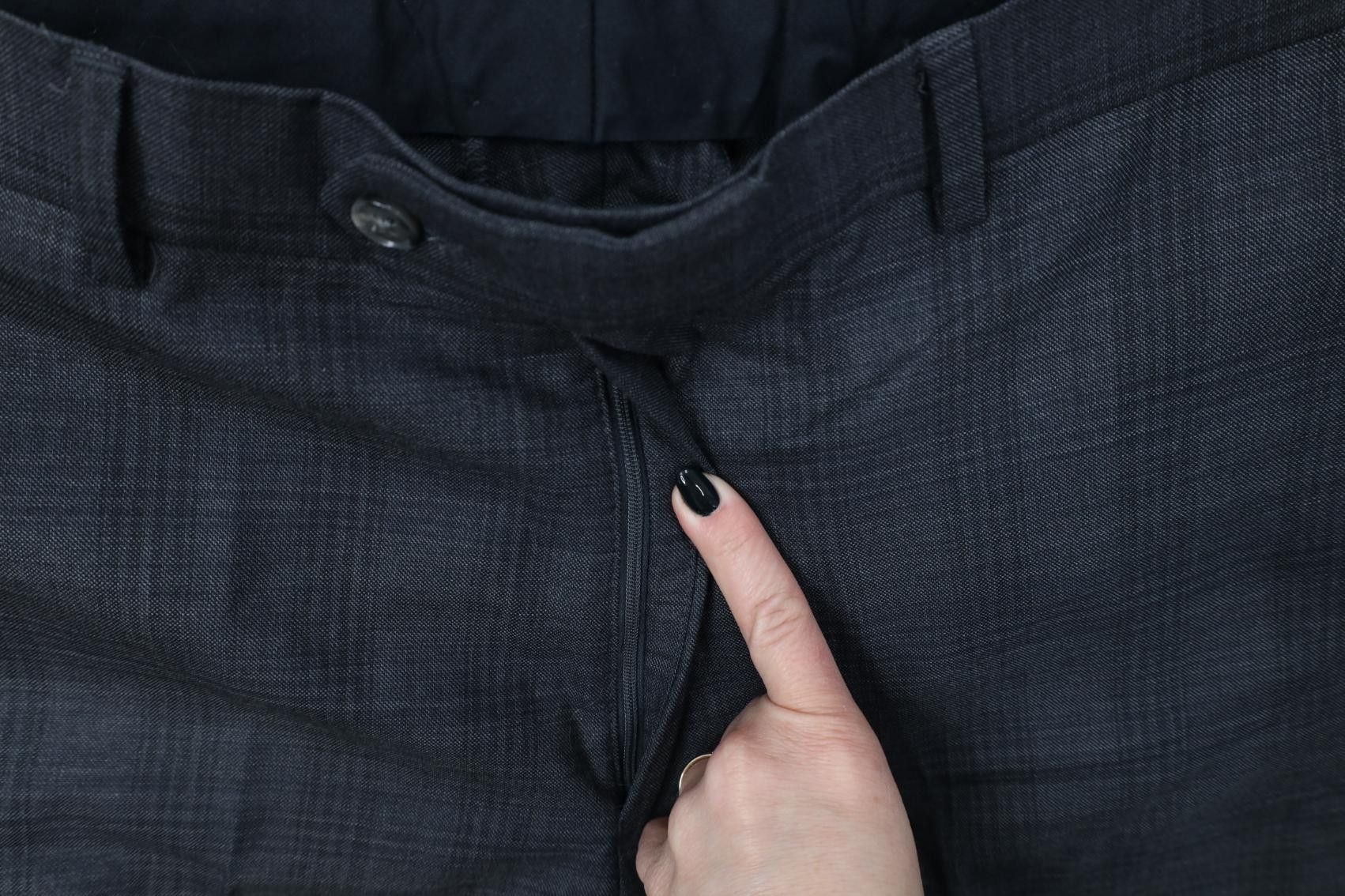 Vintage Vintage 90s Y2K Streetwear Chino Pants Trousers Gray Plaid Size US 36 / EU 52 - 6 Thumbnail
