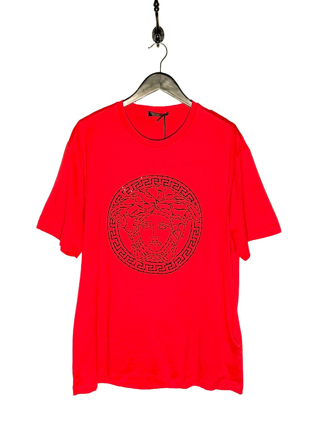 Versace Versace Red Crystal Embellished Medusa Print T-shirt - 3XL Size US XXL / EU 58 / 5 - 1 Thumbnail