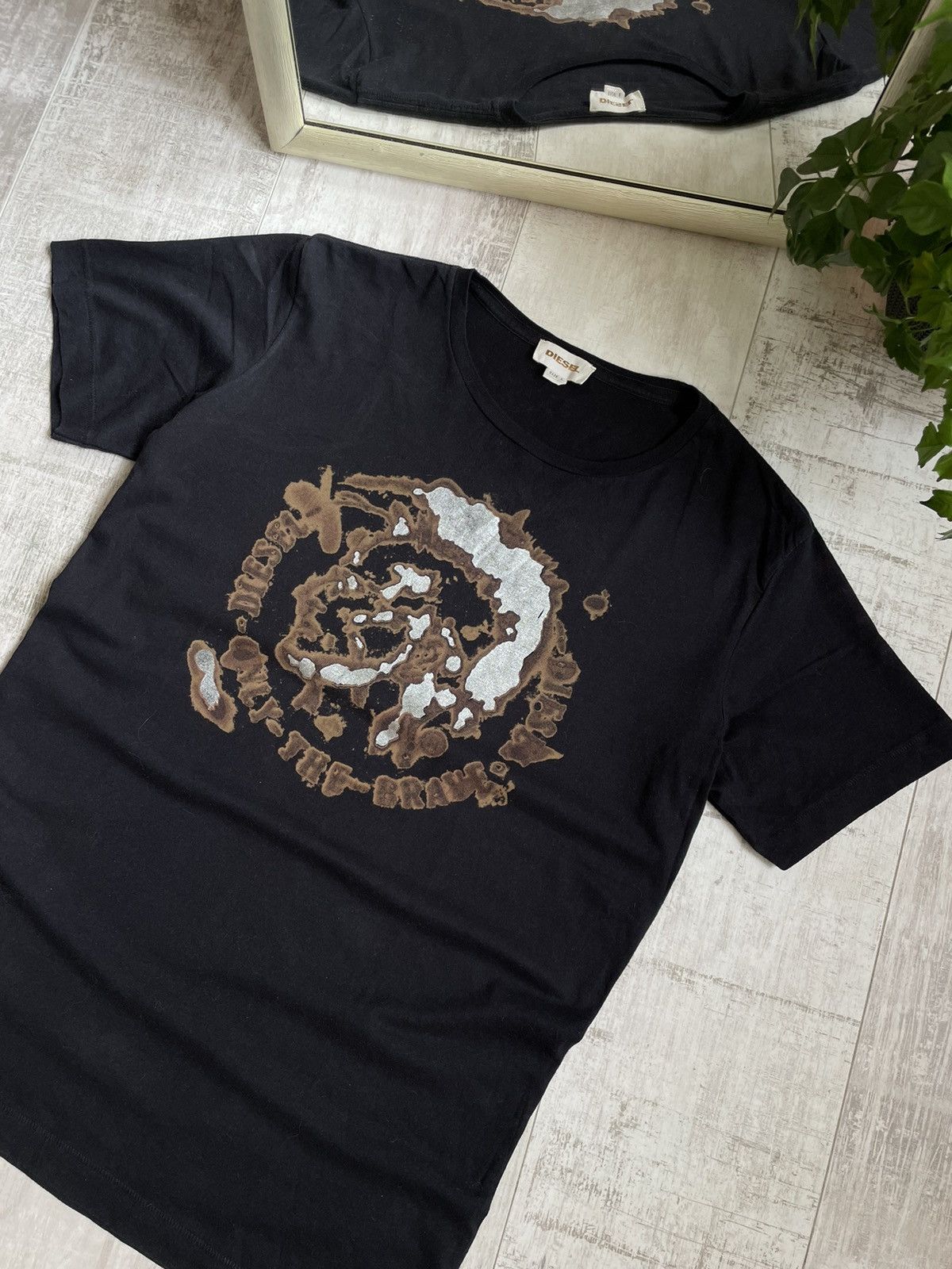 Diesel × Japanese Brand × Vintage Opium Y2K Diesel T-Shirt Avantgarde Black Size US L / EU 52-54 / 3 - 3 Thumbnail