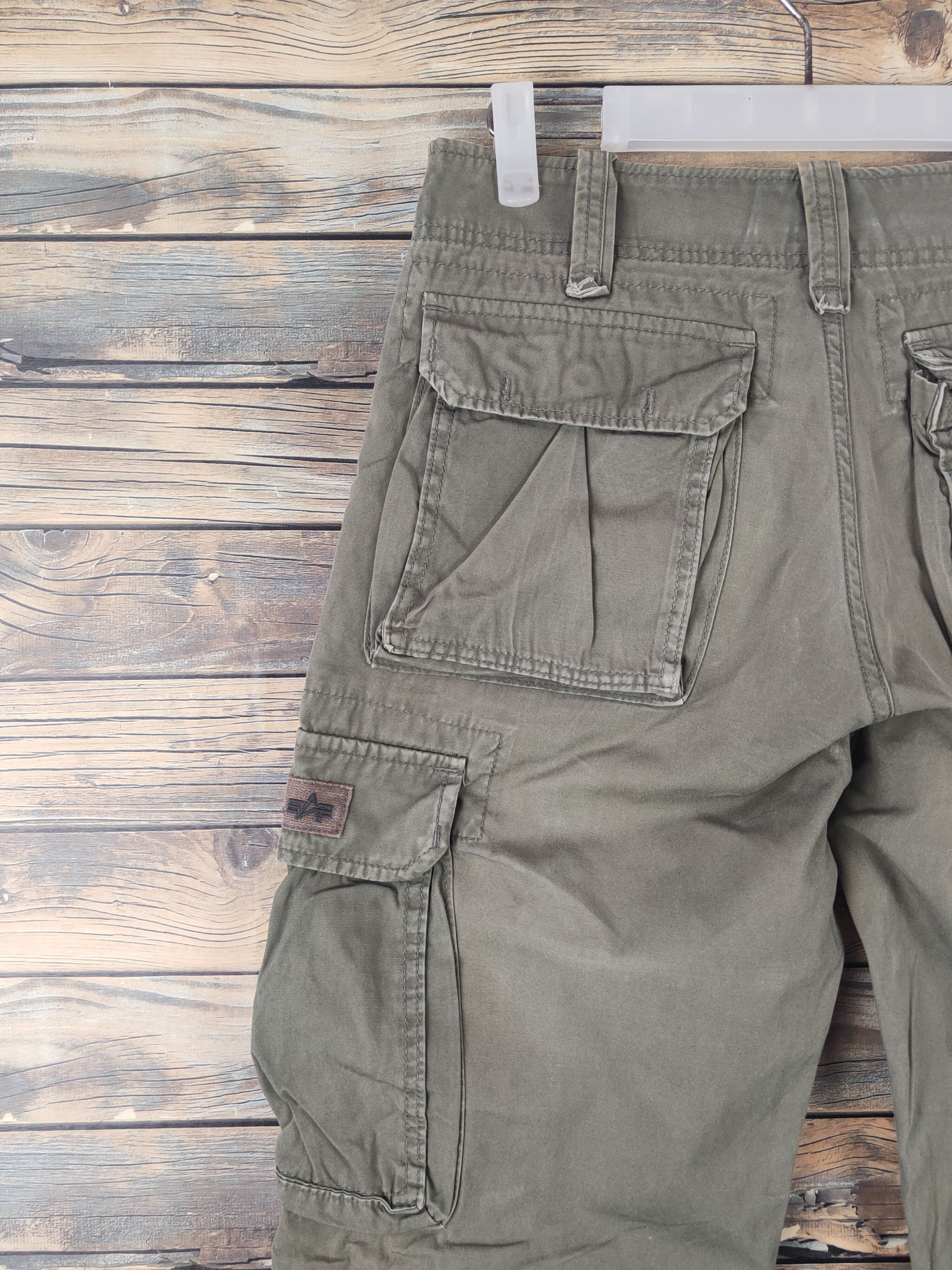 Alpha Industries DL Alpha Industries Olive Multipocket Cargo Pants #1865 Size US 28 / EU 44 - 9 Thumbnail
