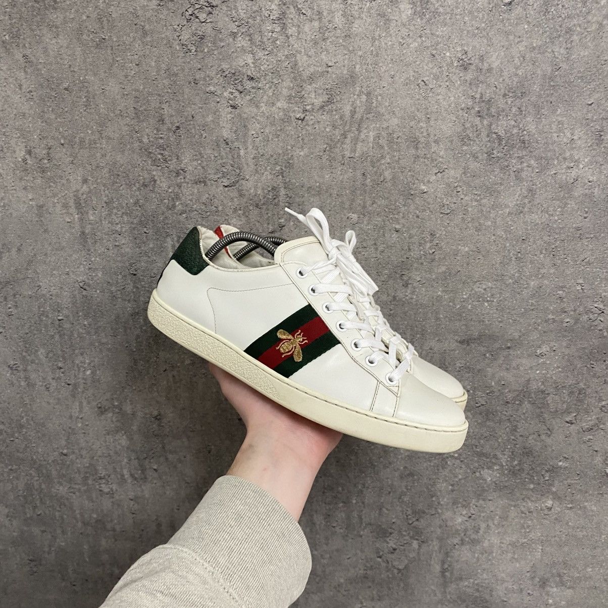 Gucci Gucci Ace Bee Embroidered Sneakers Size US 7.5 / EU 40-41 - 5 Thumbnail